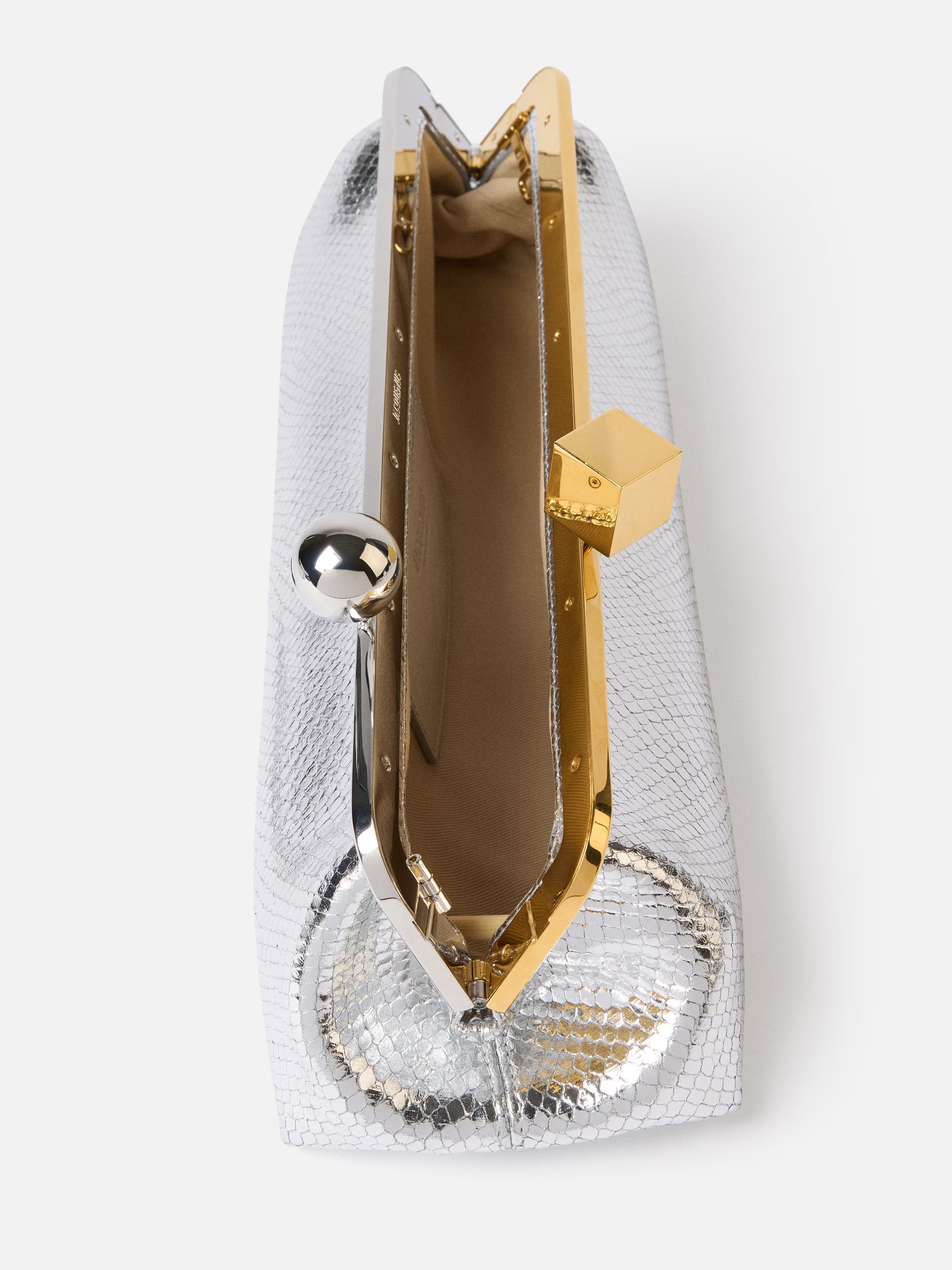 Jacquemus The Salon Clutch Bag - Silver