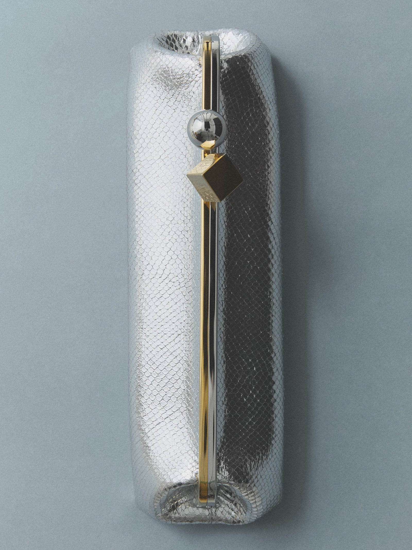 Jacquemus The Salon Clutch Bag - Silver