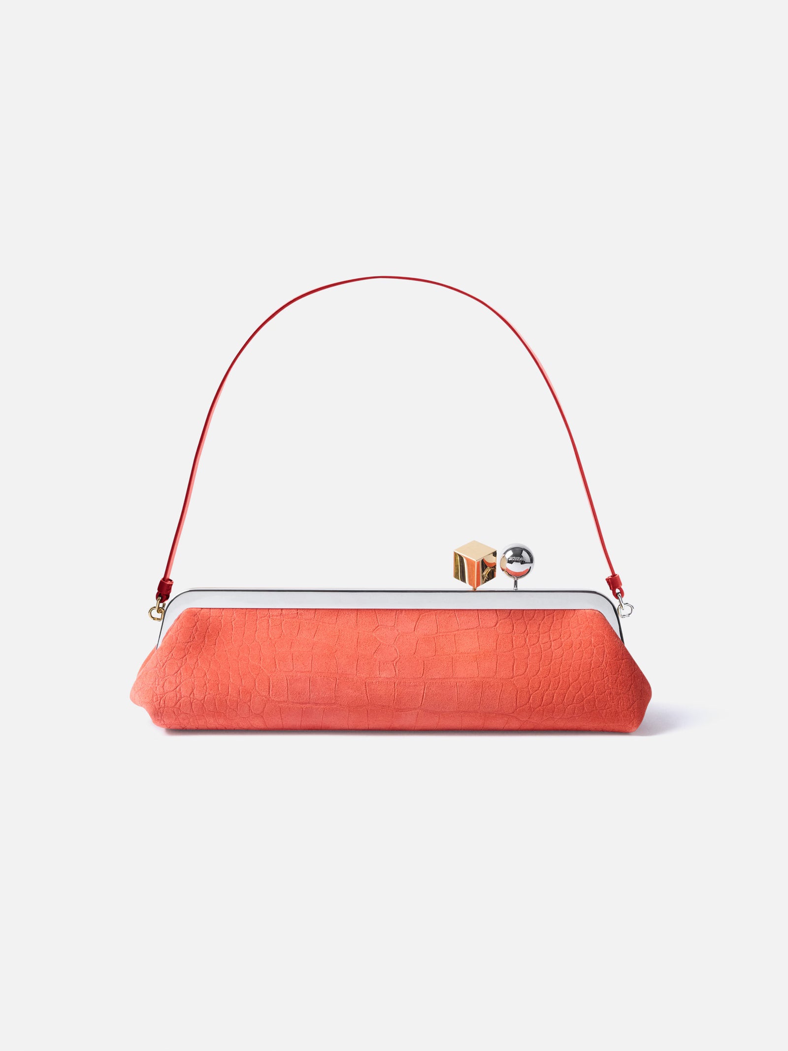 Jacquemus The Salon Clutch Bag - Red Orange