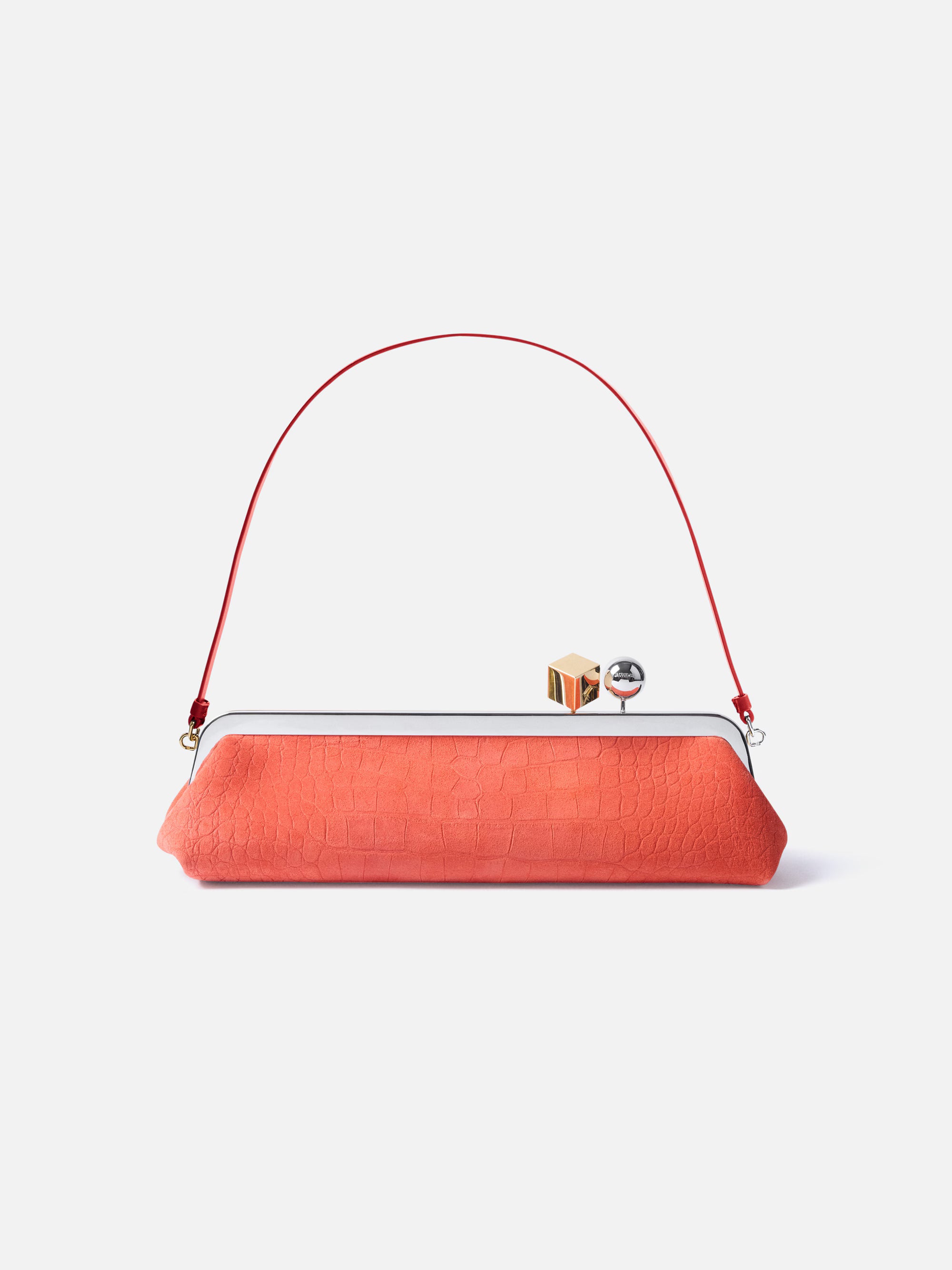Jacquemus The Salon Clutch Bag - Red Orange