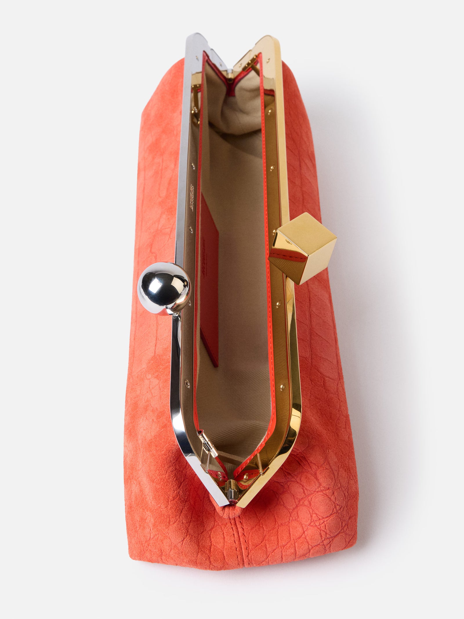Jacquemus The Salon Clutch Bag - Red Orange