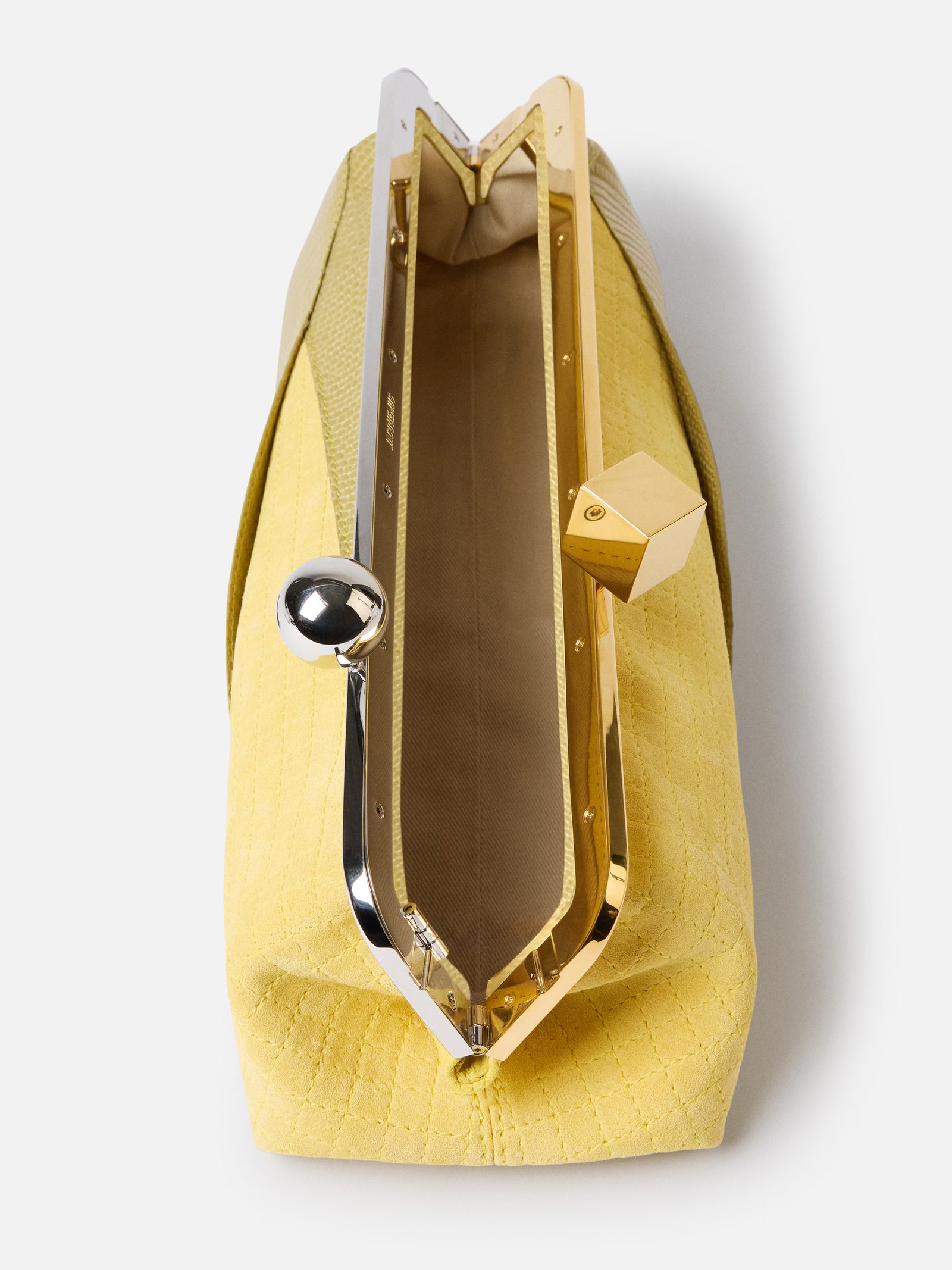 Jacquemus The Salon Clutch Bag - Yellow / Corn