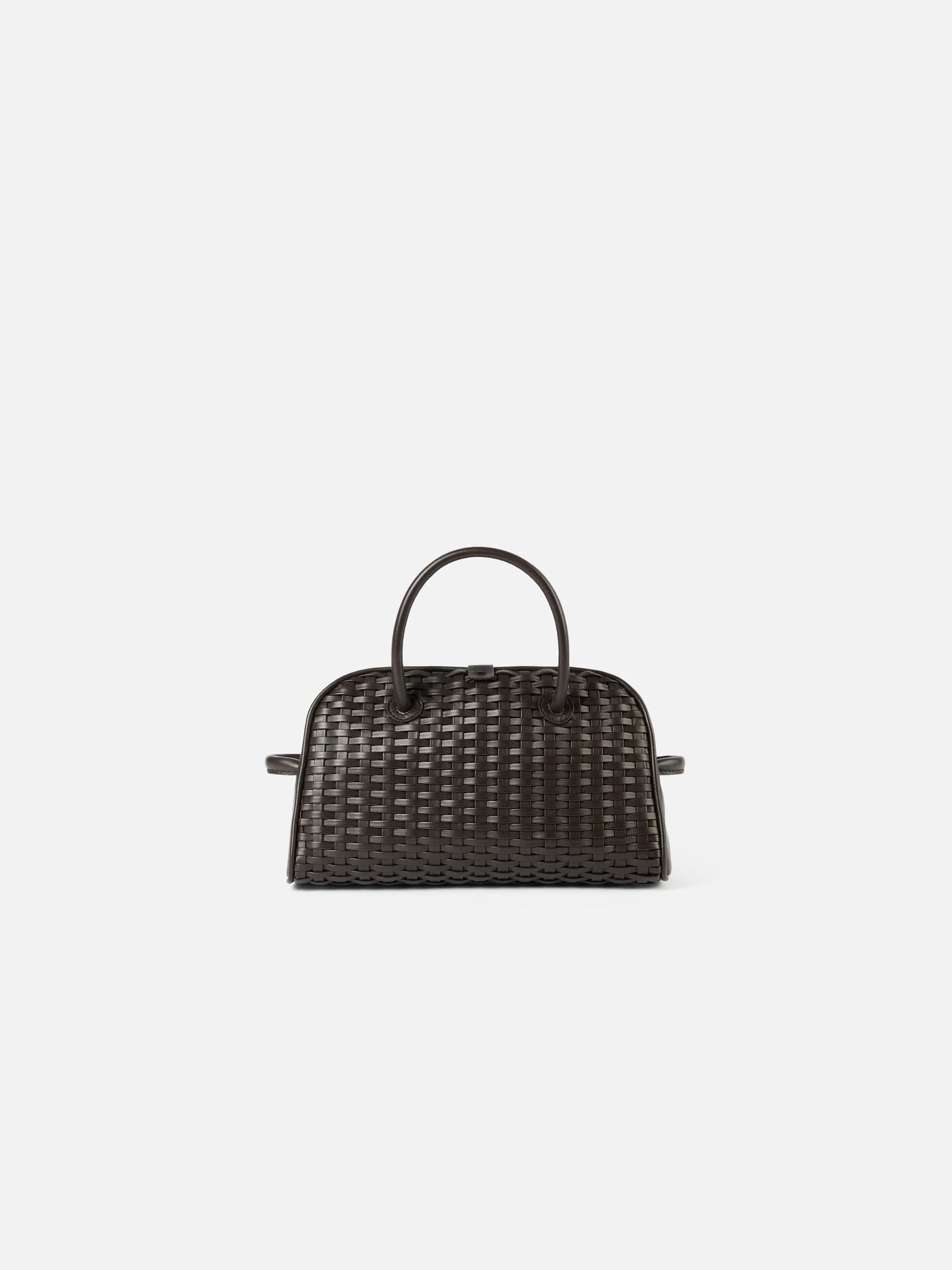 Jacquemus The Small Turismo Bag - Braided Dark Brown