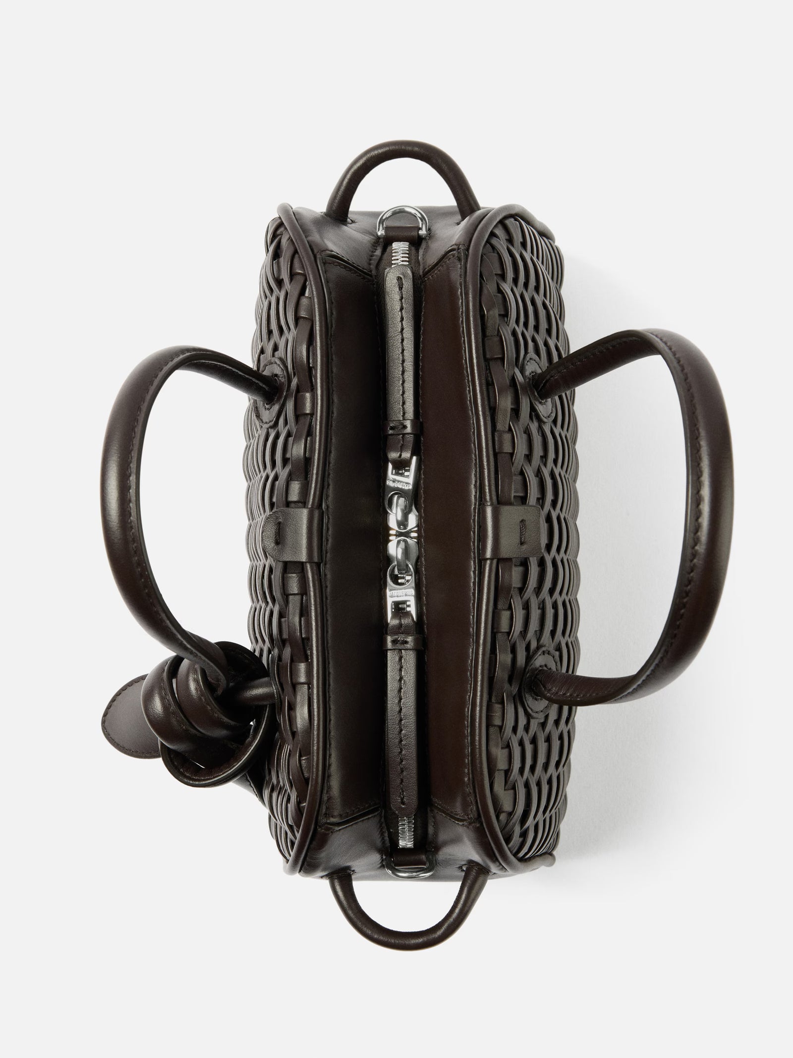 Jacquemus The Small Turismo Bag - Braided Dark Brown