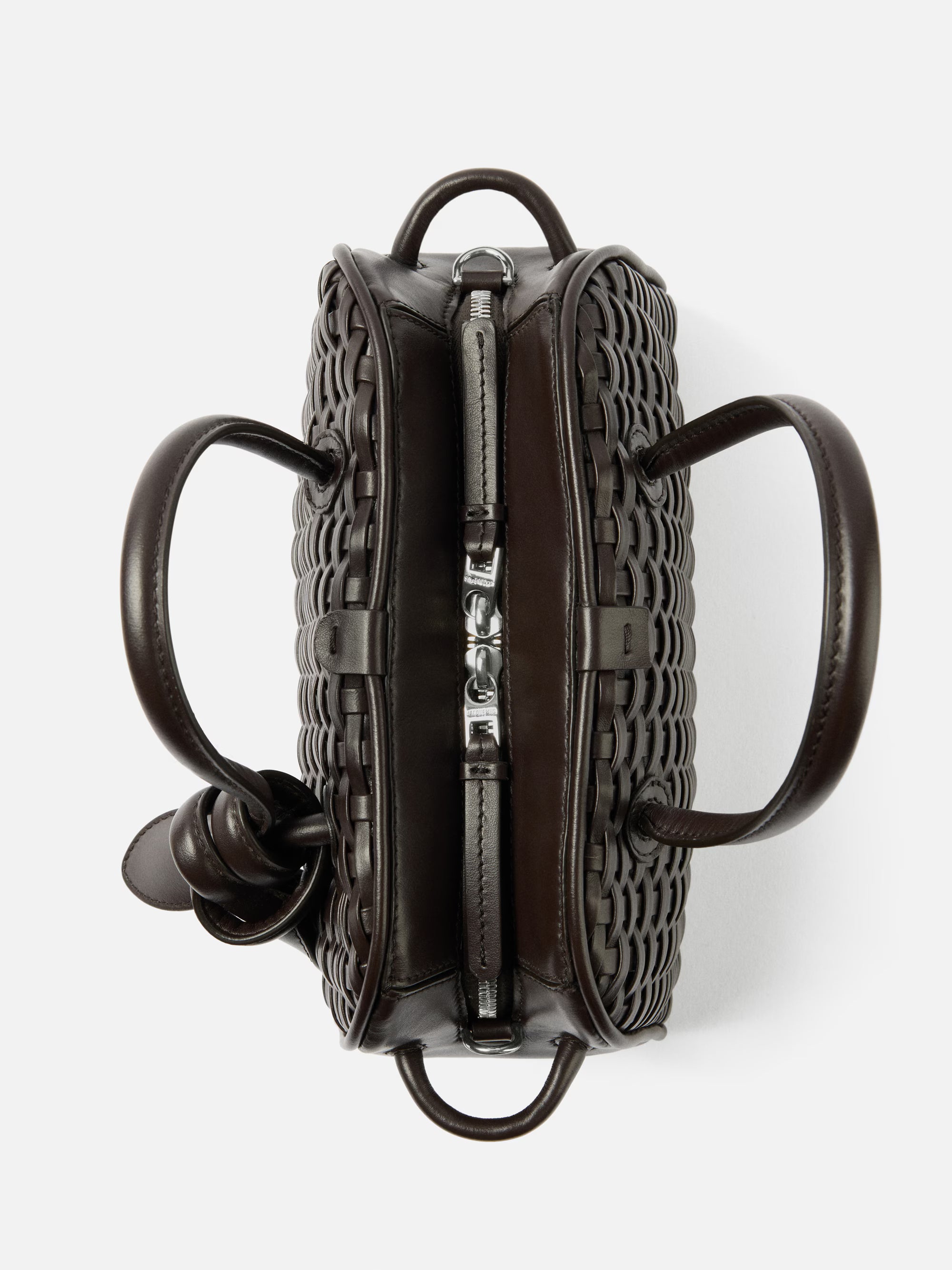 Jacquemus The Small Turismo Bag - Braided Dark Brown
