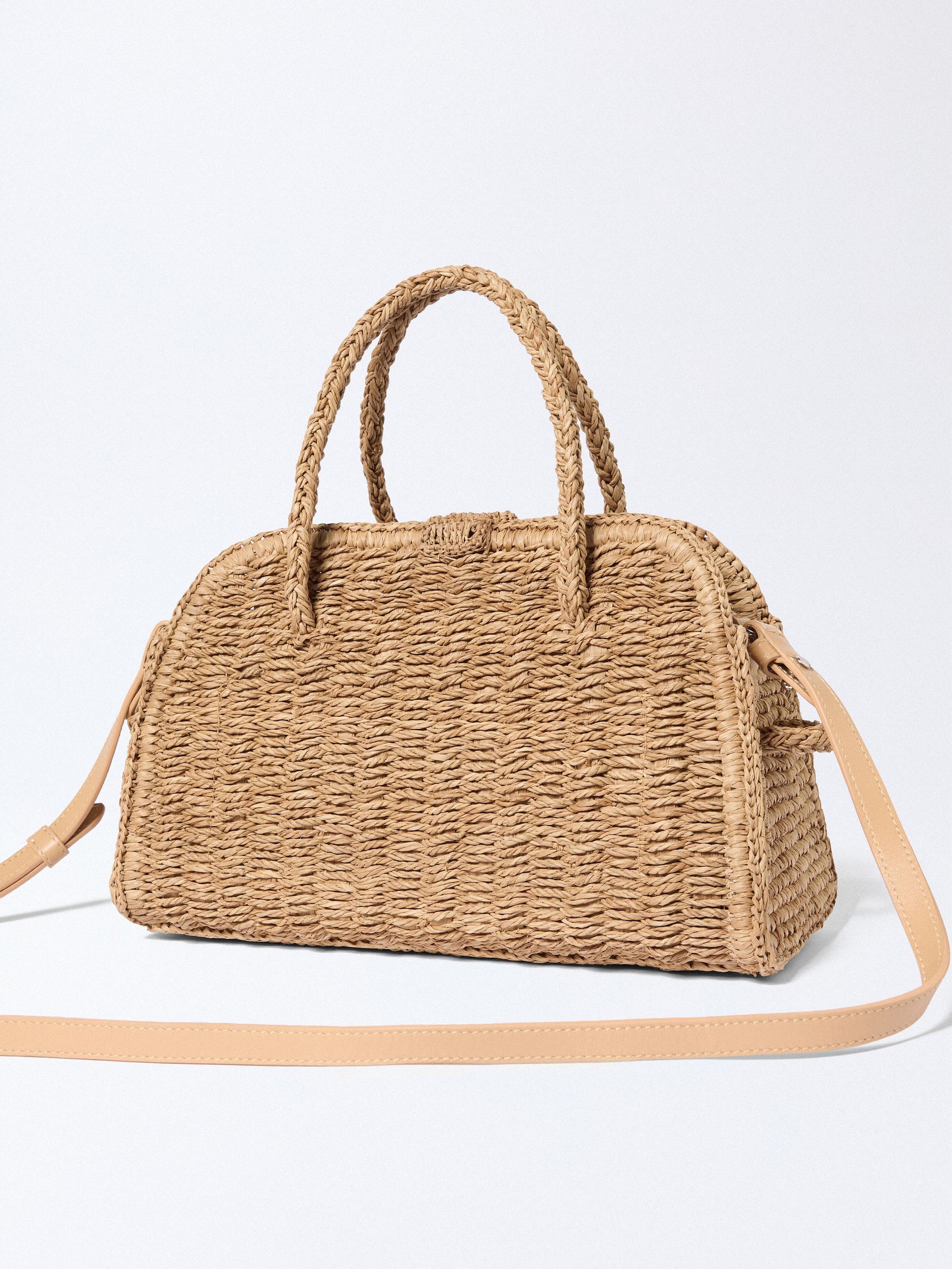 Jacquemus The Small Raffia Turismo Bag - Beige
