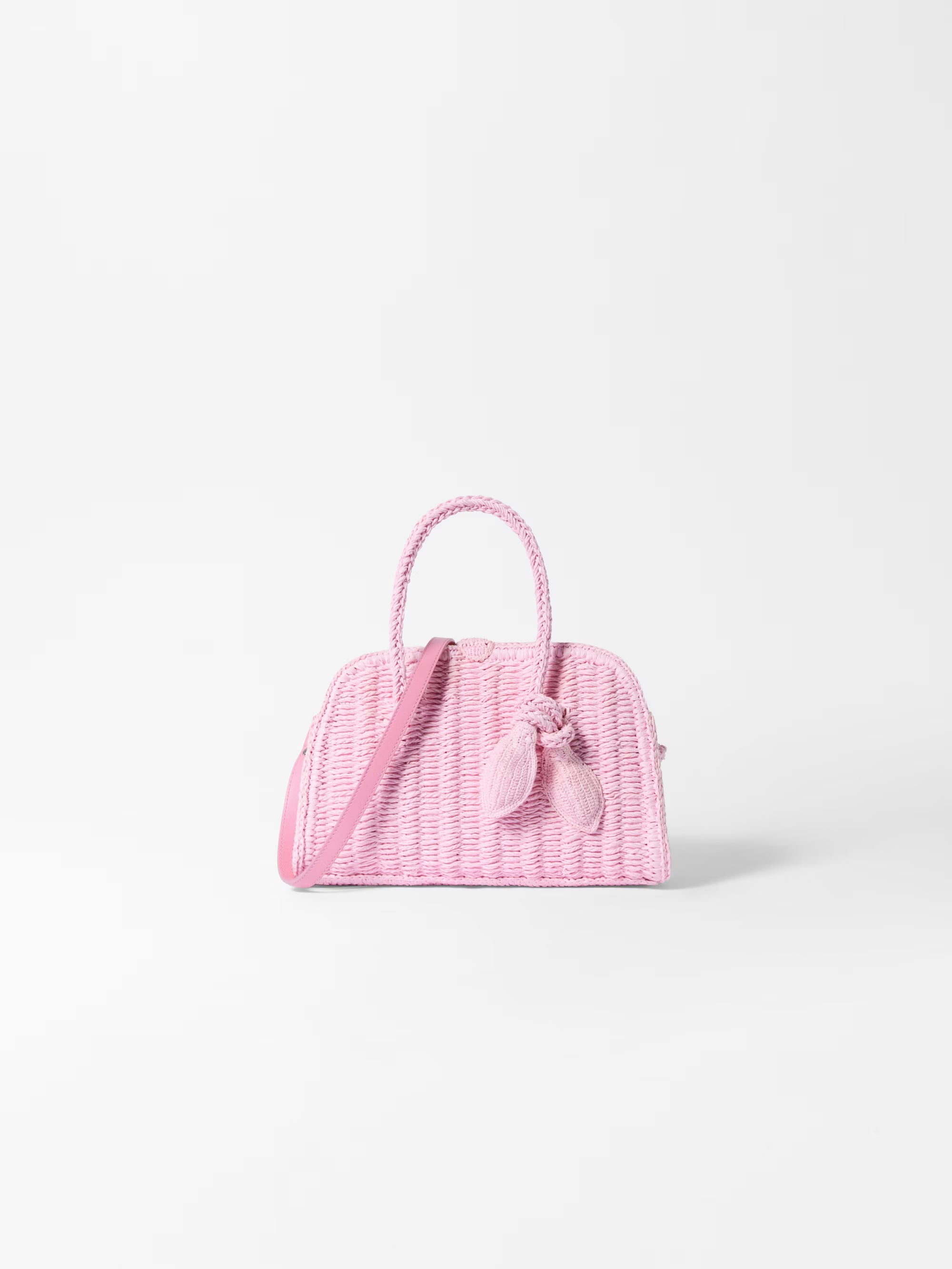 Jacquemus The Small Raffia Turismo Bag - Light Pink