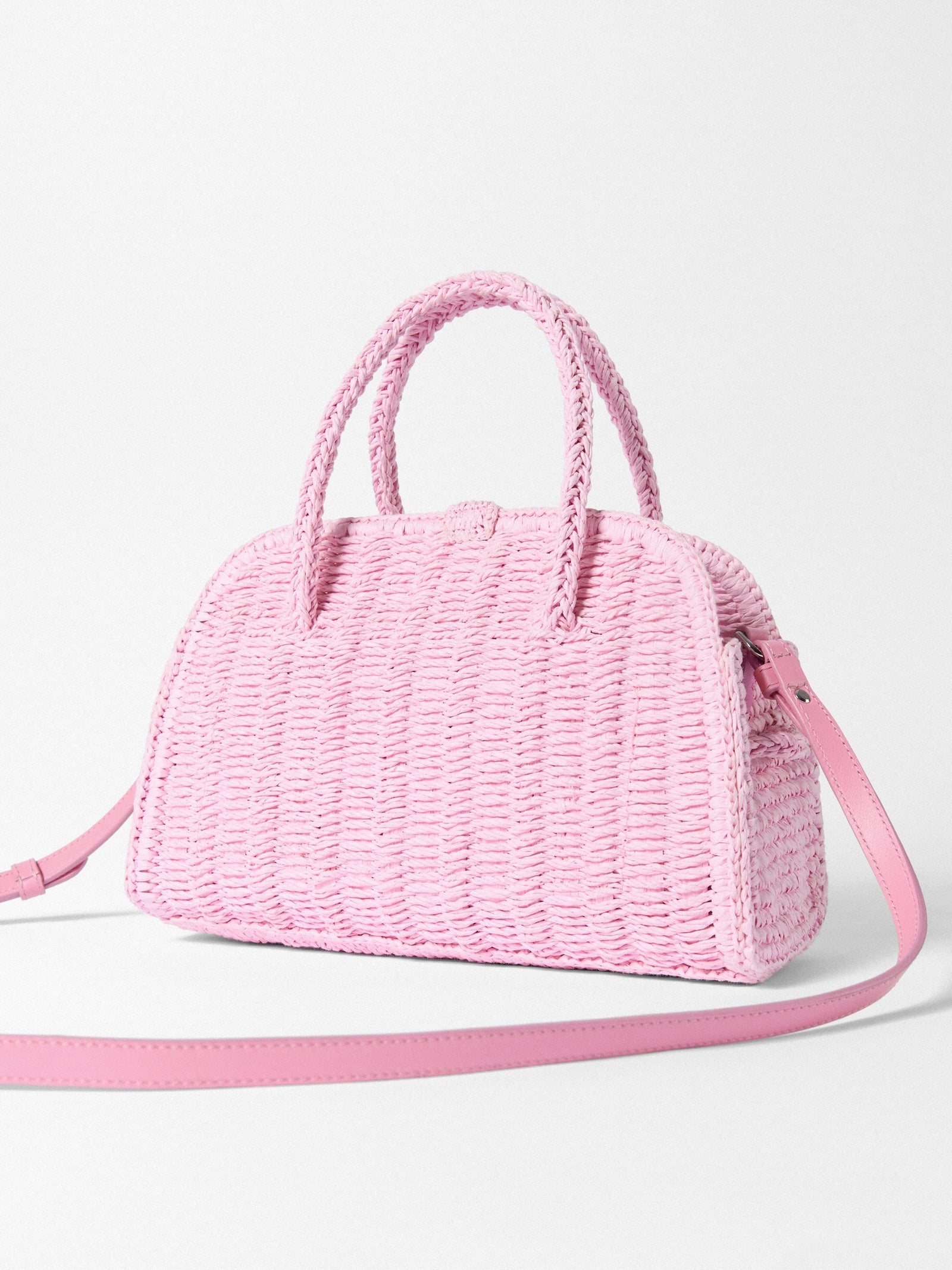 Jacquemus The Small Raffia Turismo Bag - Light Pink