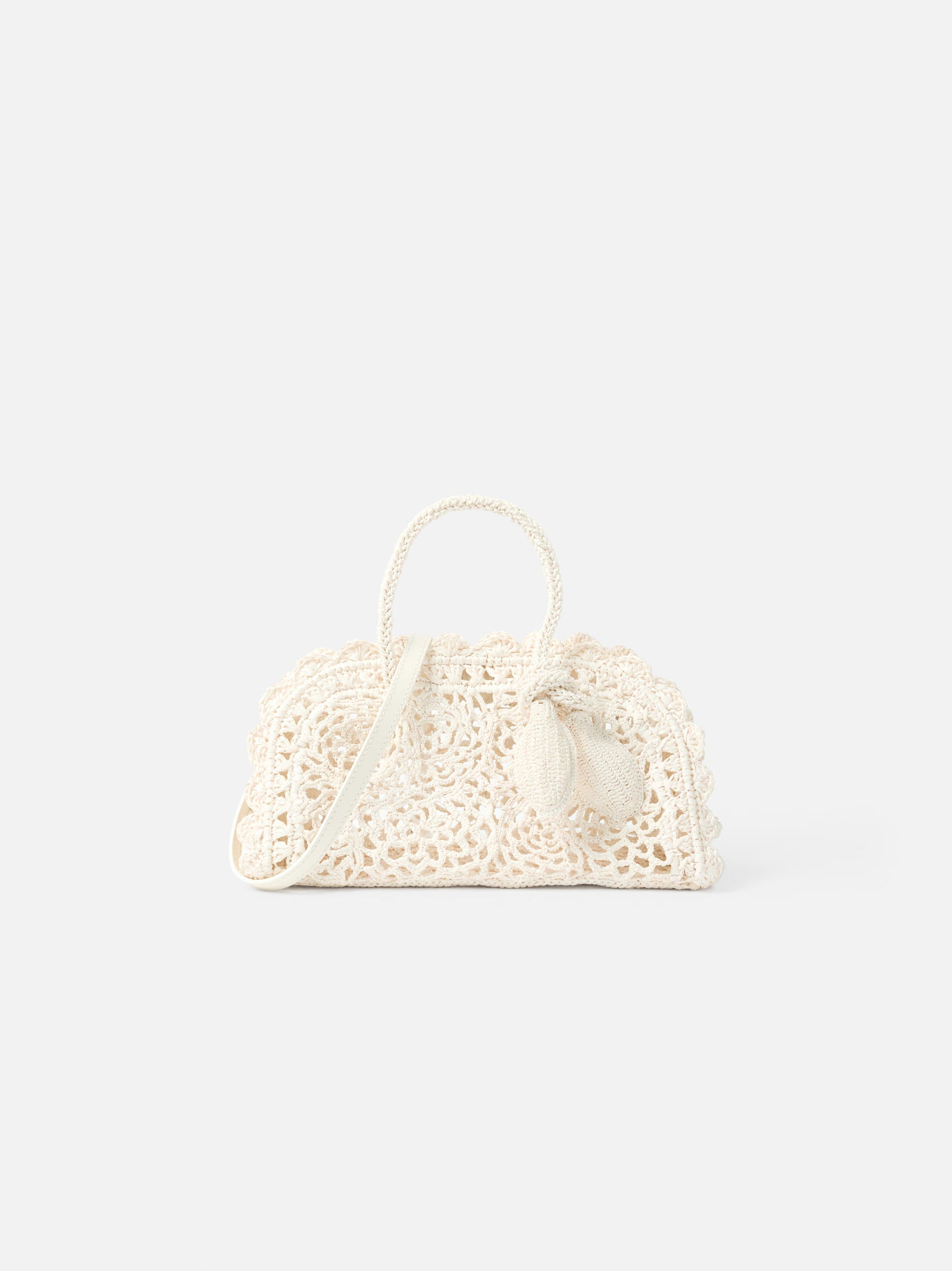 Jacquemus The Small Turismo Crochet Bag - White