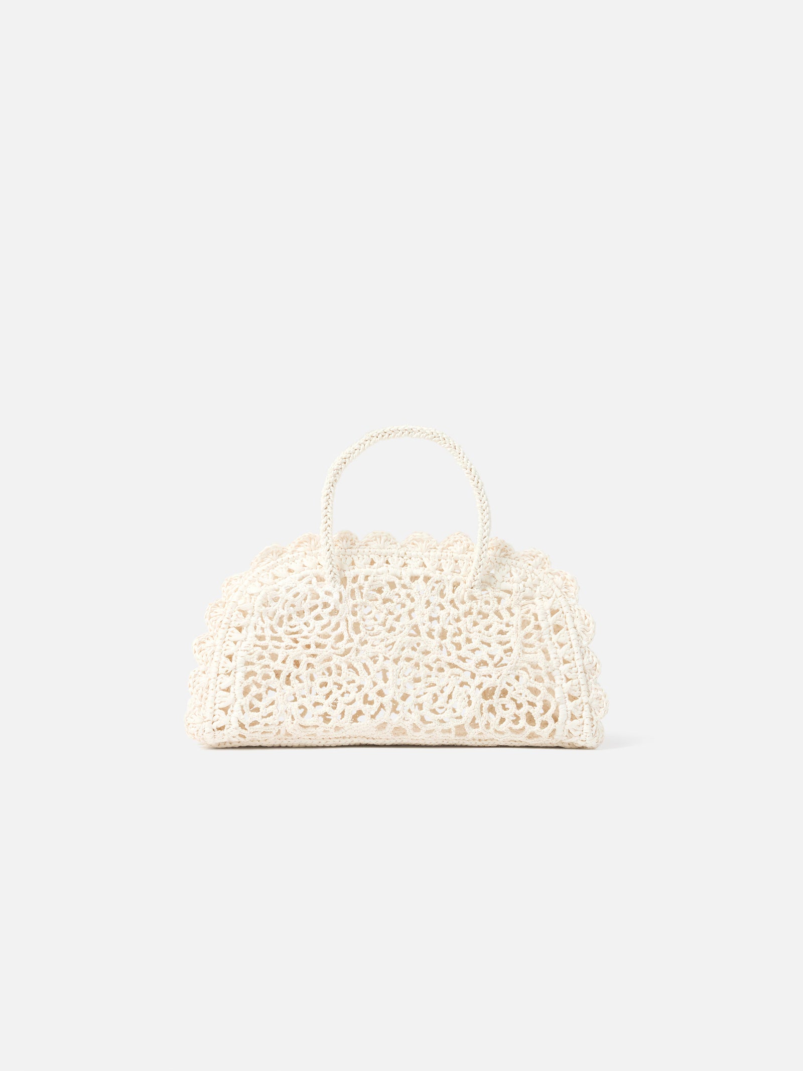 Jacquemus The Small Turismo Crochet Bag - White