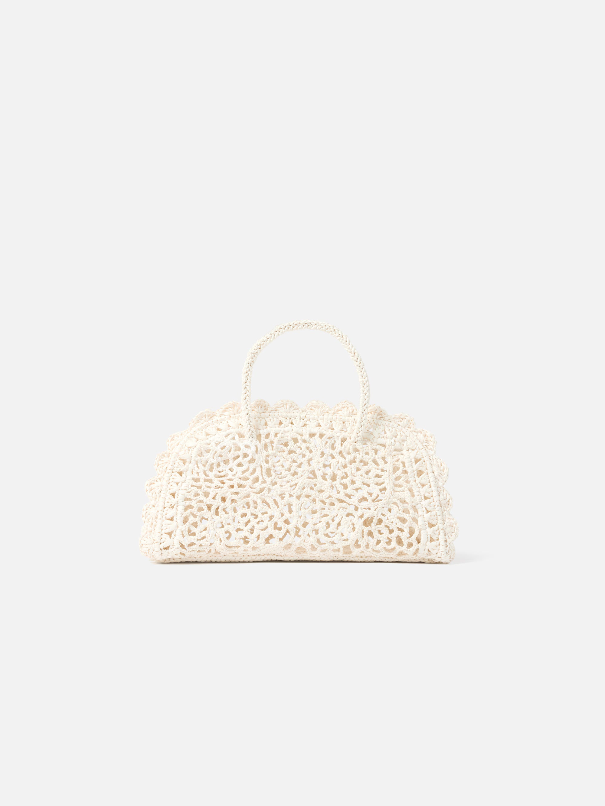 Jacquemus The Small Turismo Crochet Bag - White