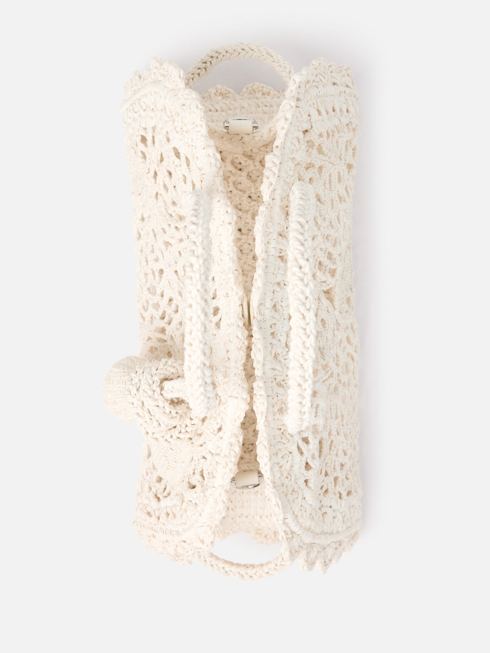 Jacquemus The Small Turismo Crochet Bag - White