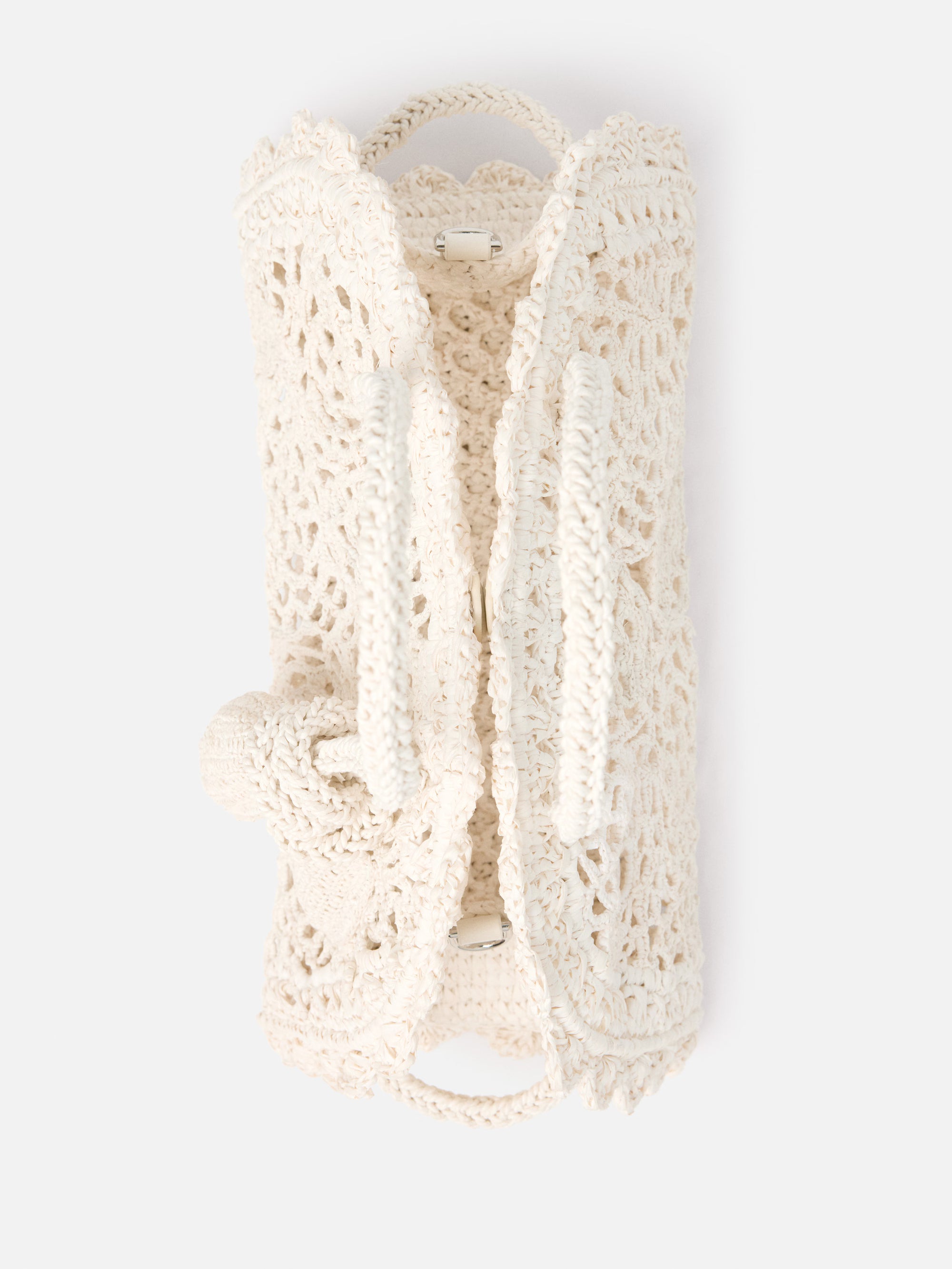 Jacquemus The Small Turismo Crochet Bag - White