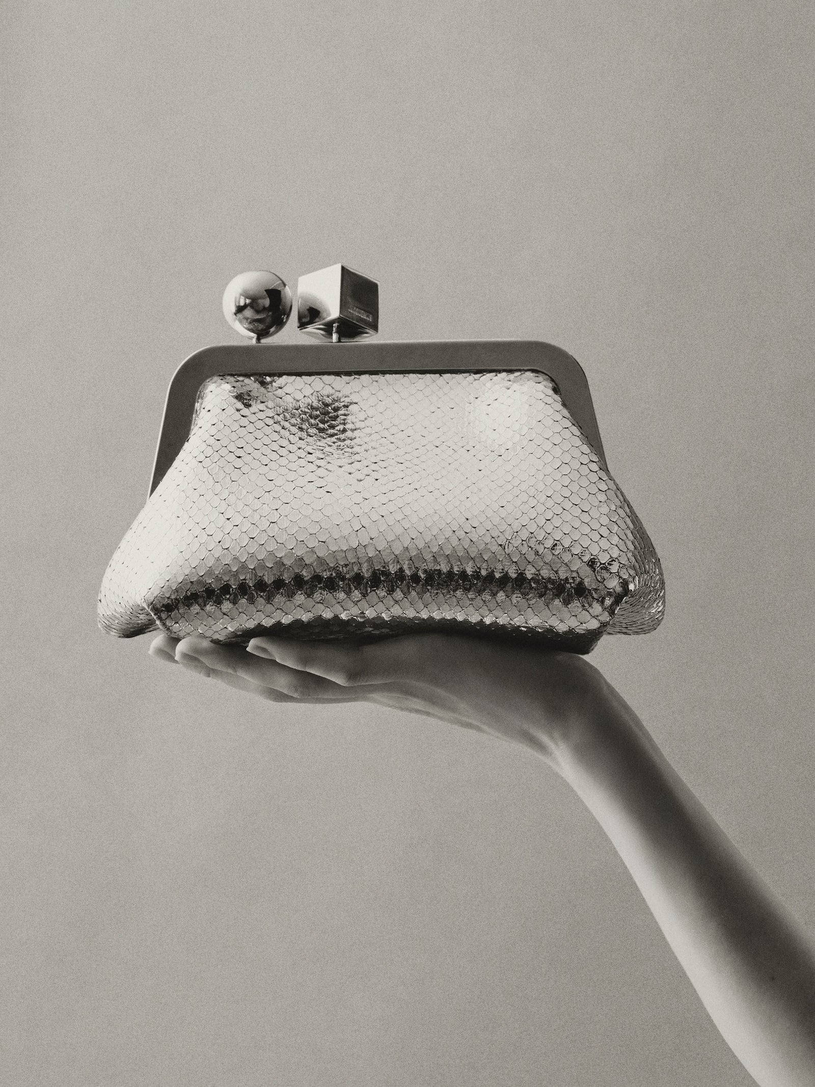 Jacquemus The Berlingot Bag - Silver