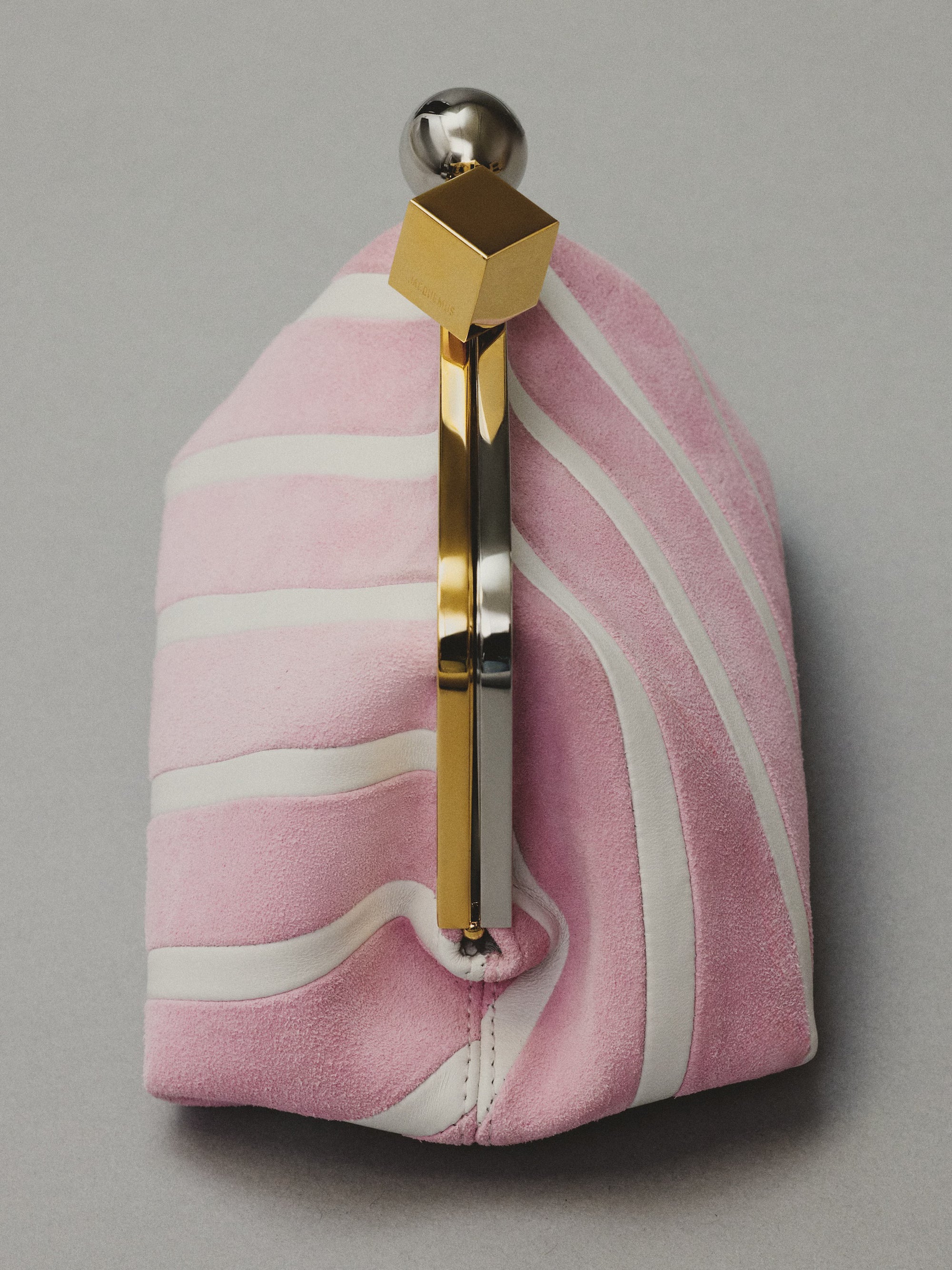 Jacquemus The Berlingot Bag - Light Pink / White