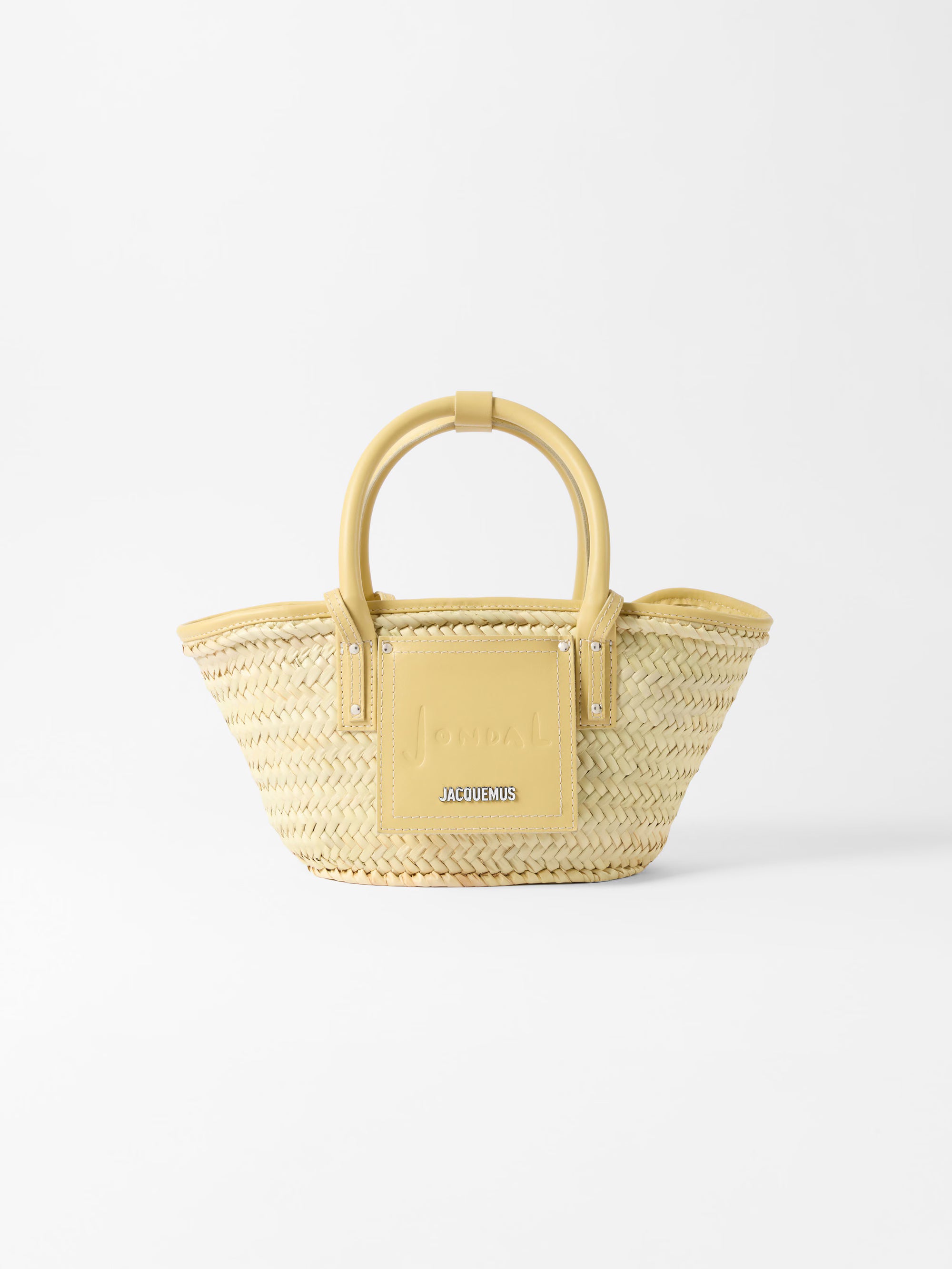 Jacquemus The Small Soli Ibiza Resort Basket Bag - Pale Yellow