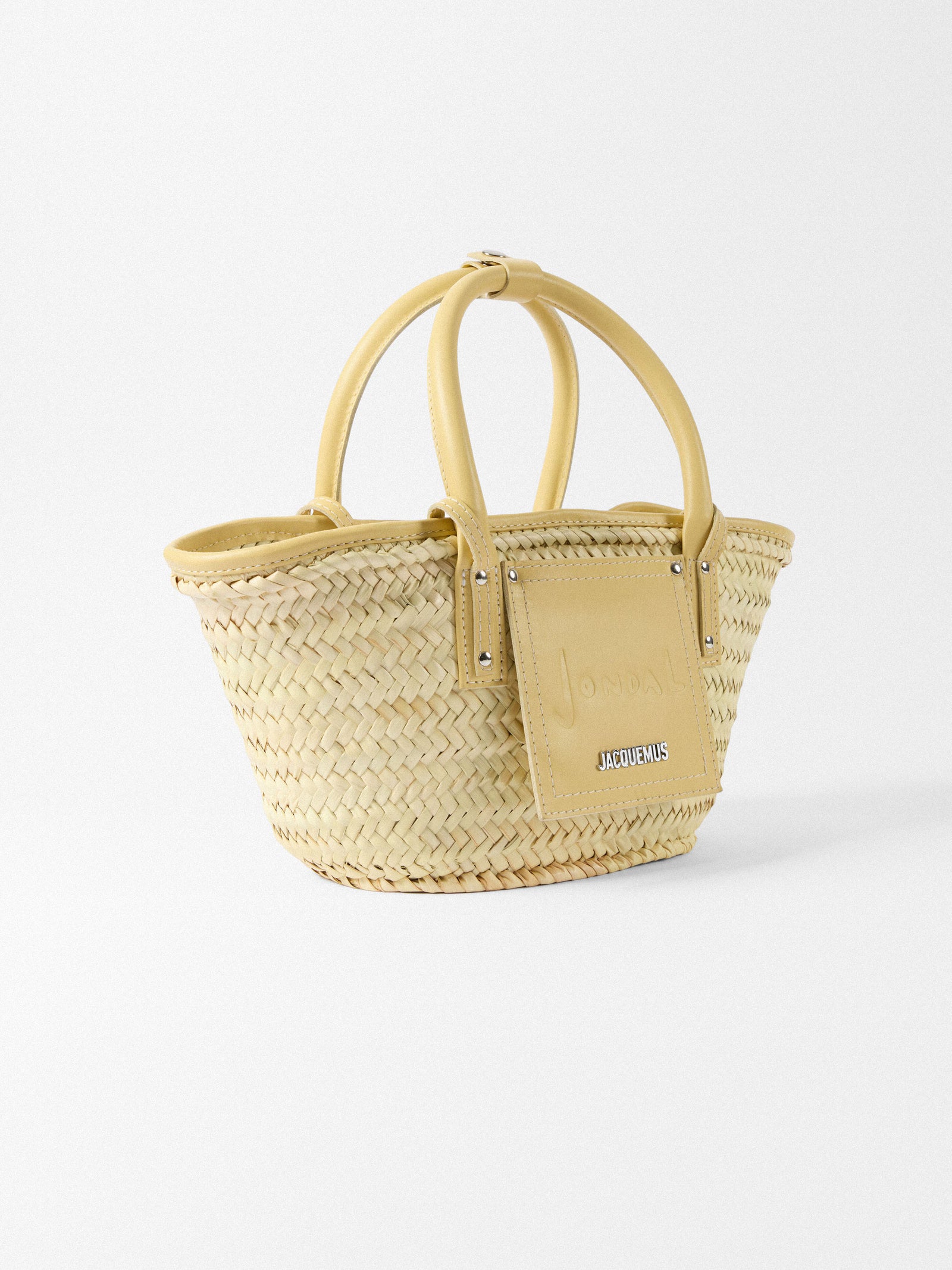 Jacquemus The Small Soli Ibiza Resort Basket Bag - Pale Yellow