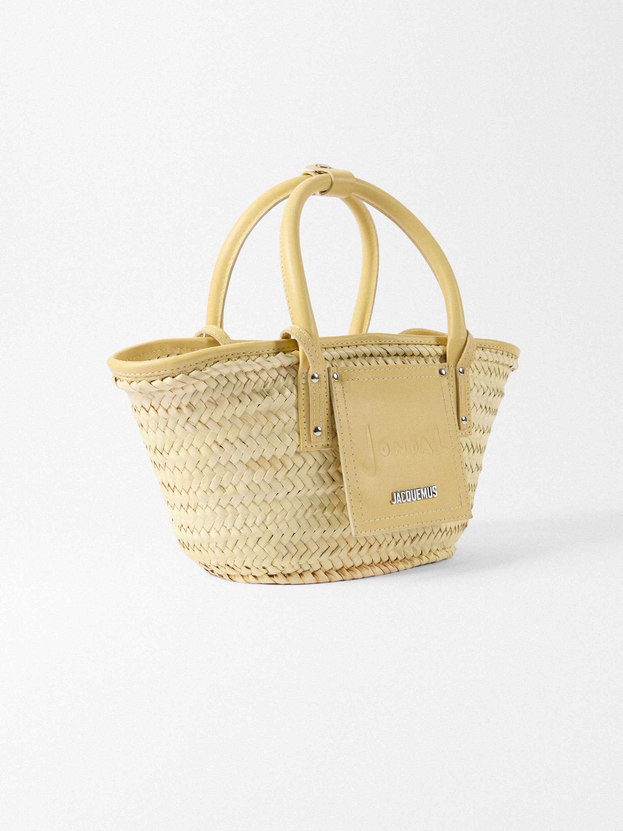 Jacquemus The Small Soli Ibiza Resort Basket Bag - Pale Yellow