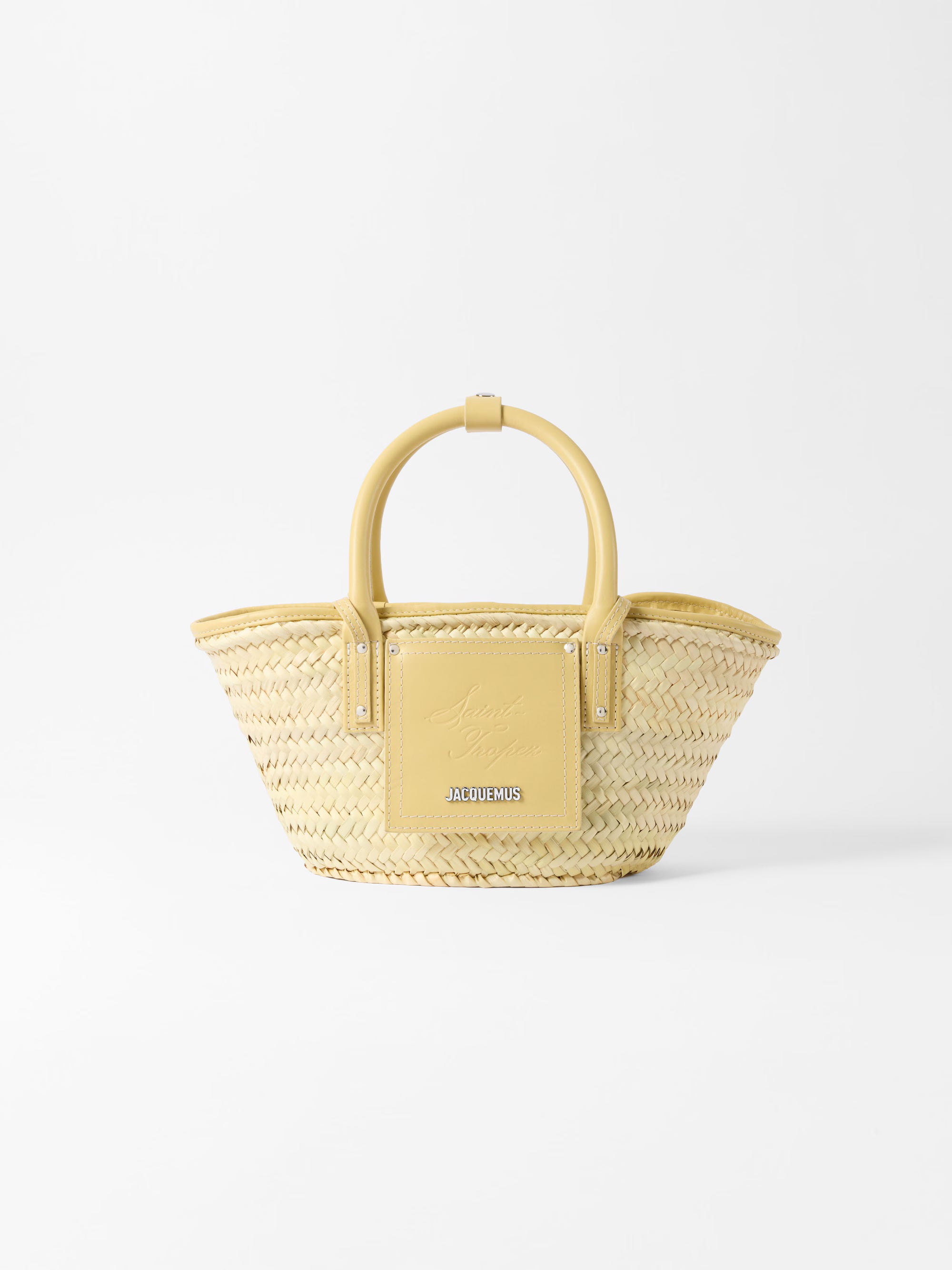 Jacquemus The Small Soli Saint Tropez Resort Basket Bag - Pale Yellow