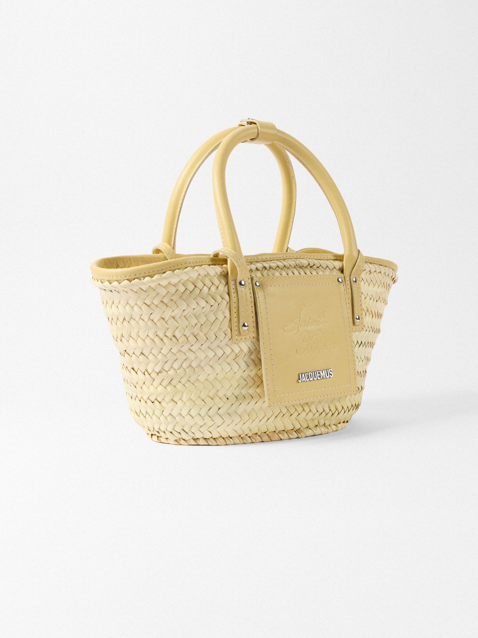 Jacquemus The Small Soli Saint Tropez Resort Basket Bag - Pale Yellow