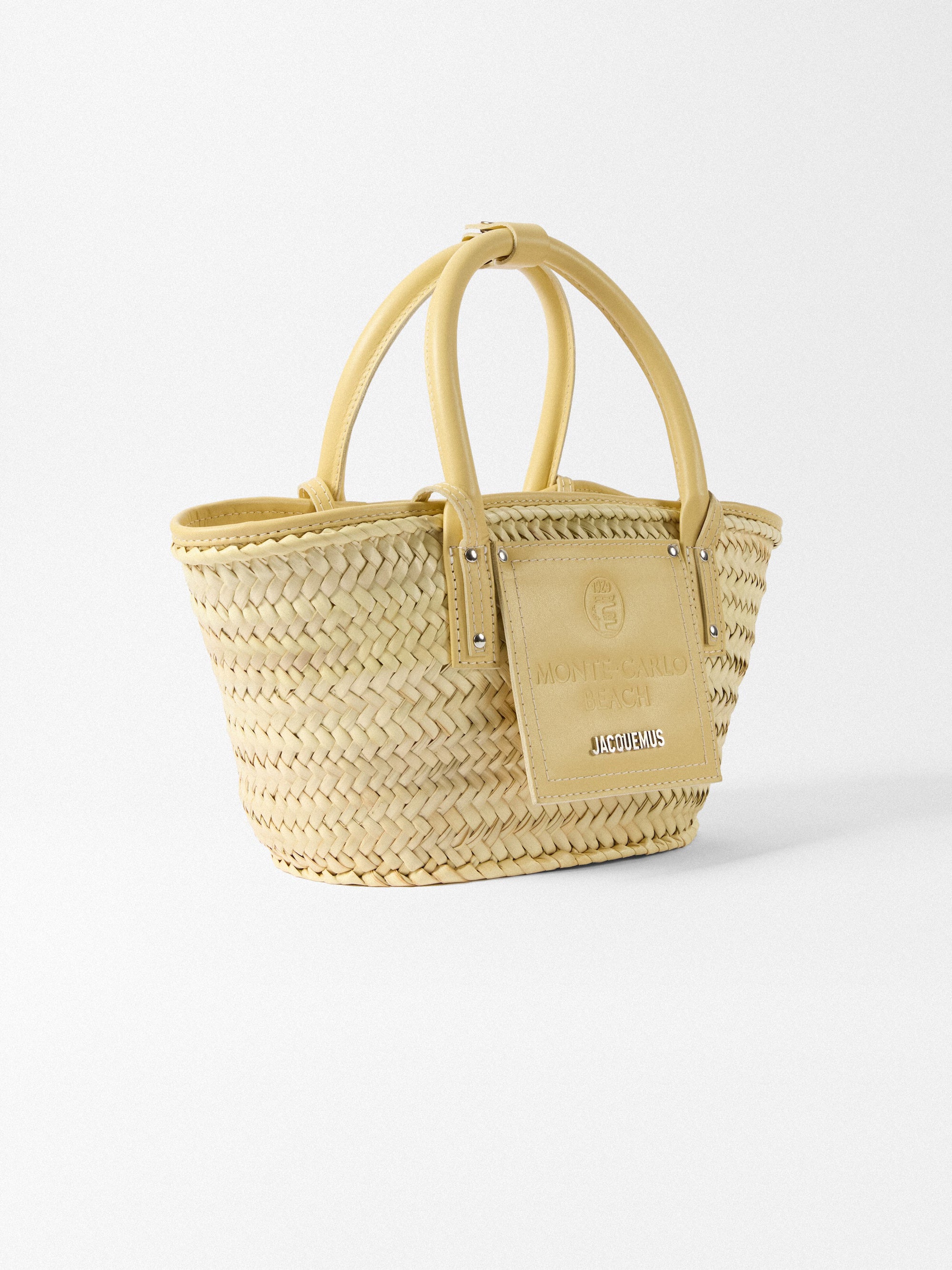 Jacquemus The Small Soli Monaco Resort Basket Bag - Pale Yellow