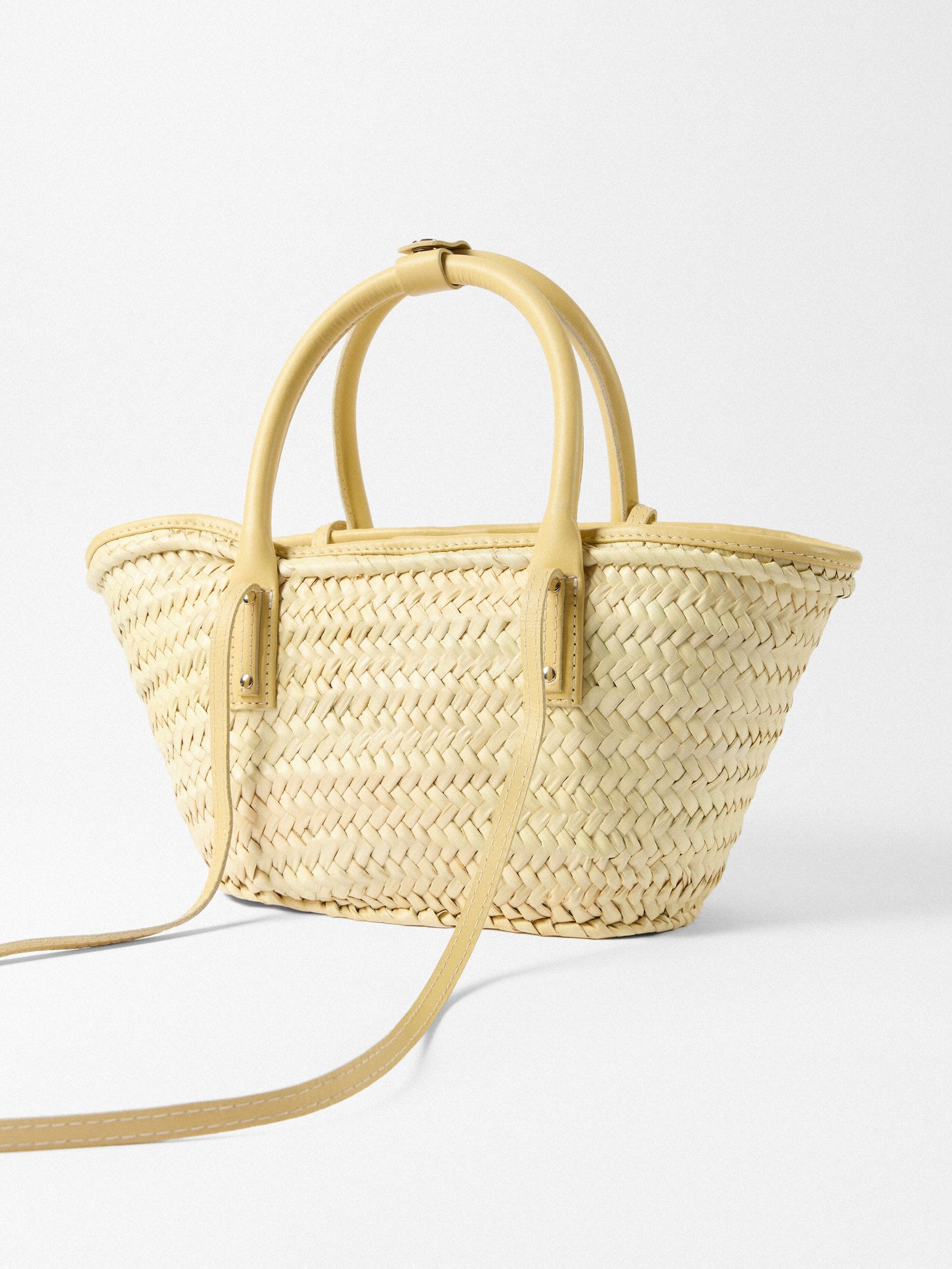 Jacquemus The Small Soli Monaco Resort Basket Bag - Pale Yellow