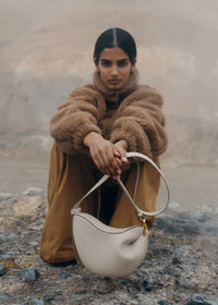 Polene Tonca Edition Textured Bag - Chalk