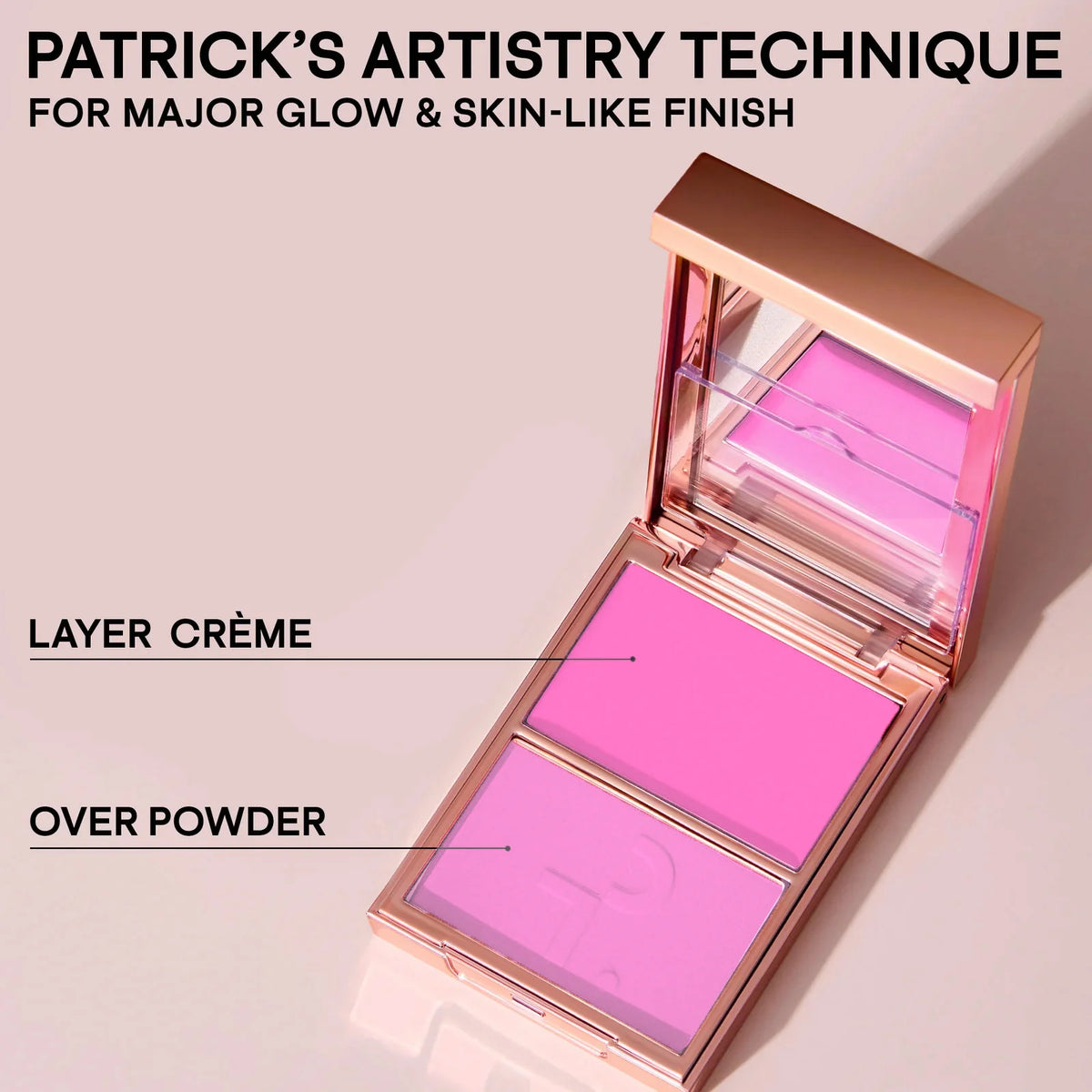 Patrick Ta Major Headlines Double-Take Crème & Powder Blush Duo - Thank Me Later (Matte)