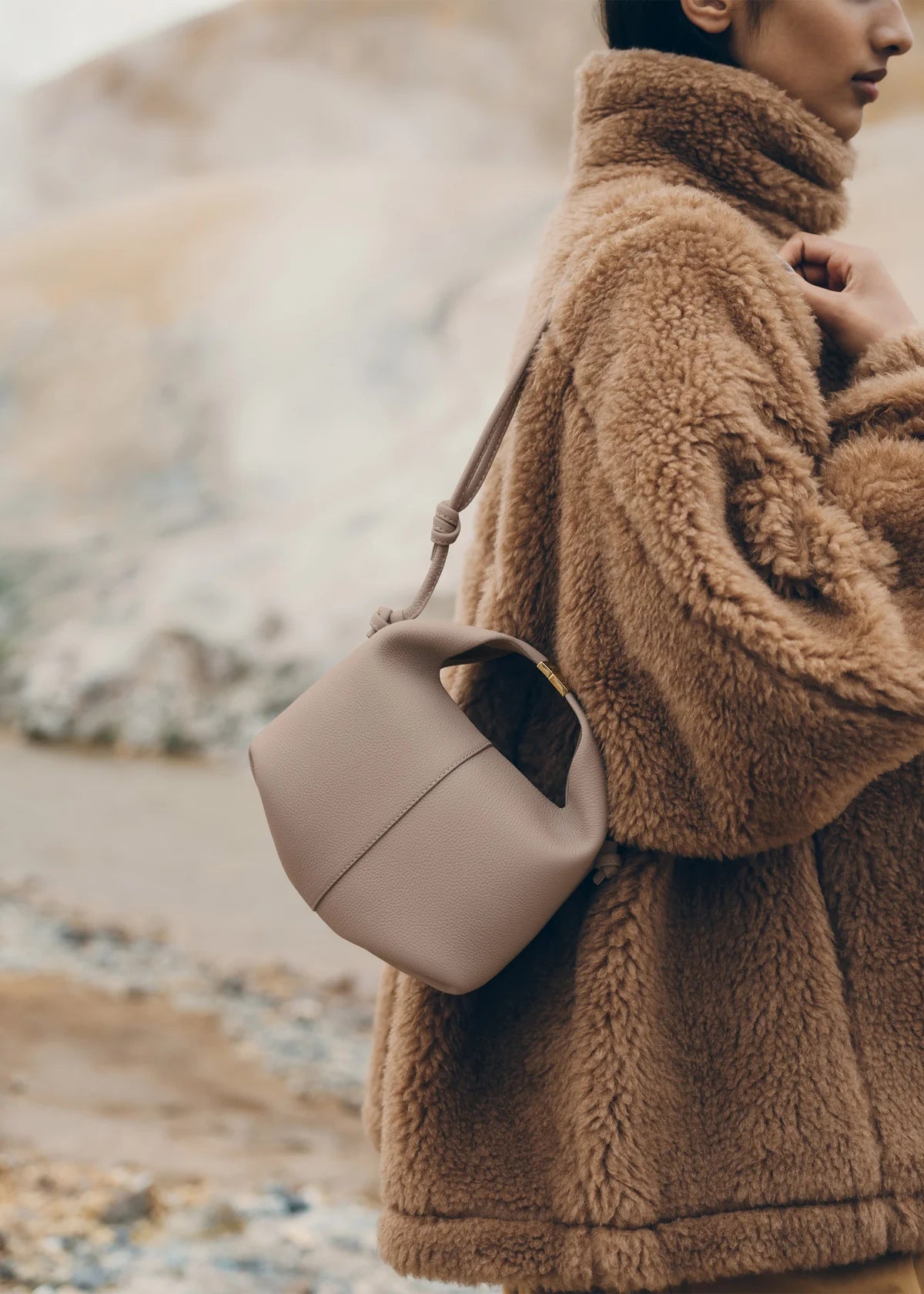Polene Beri Edition Textured Bag - Taupe