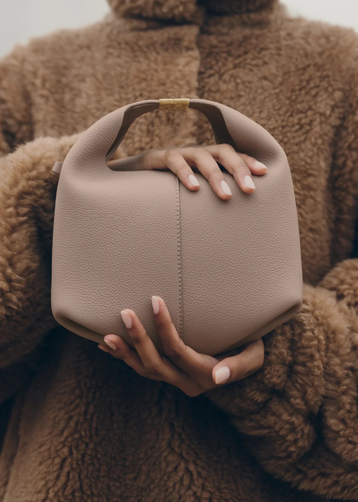 Polene Beri Edition Textured Bag - Taupe