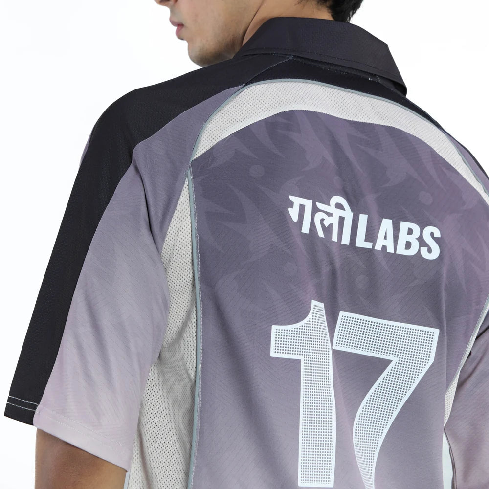Gully Labs x Nivia Jersey - Half Line Black