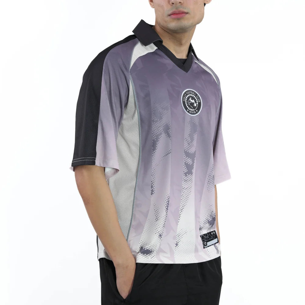 Gully Labs x Nivia Jersey - Half Line Black