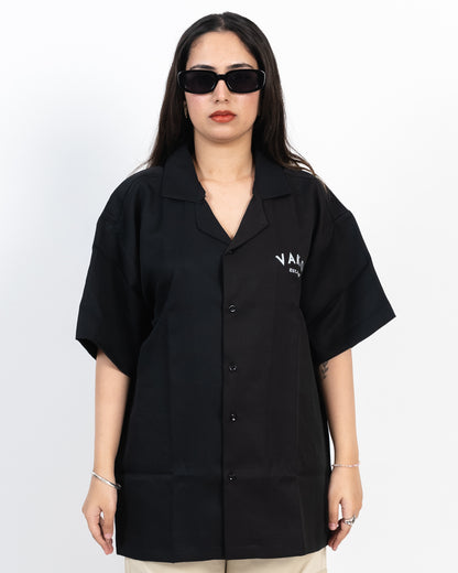 Vako Black 'No Love' Bowling Shirt