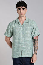 LYVN Slim Fit Turkish Weave Shirt - Blue