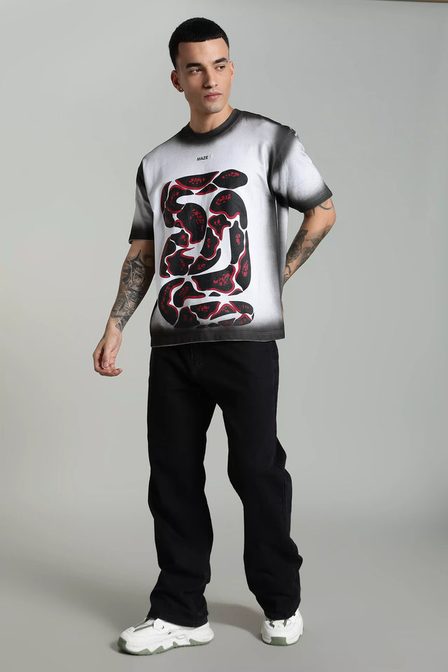 LYVN Oversized T-Shirt White - Maze