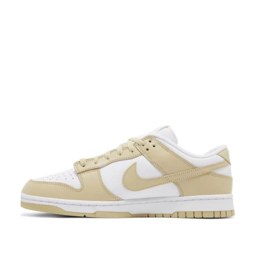 side view of Nike Dunk Low 'Team Gold'; left view