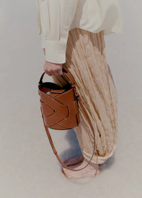 Polene Nodde Seau Edition Bag - Cognac