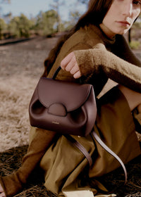 Polene Numero Un Nano Edition Textured Bag - Burgundy