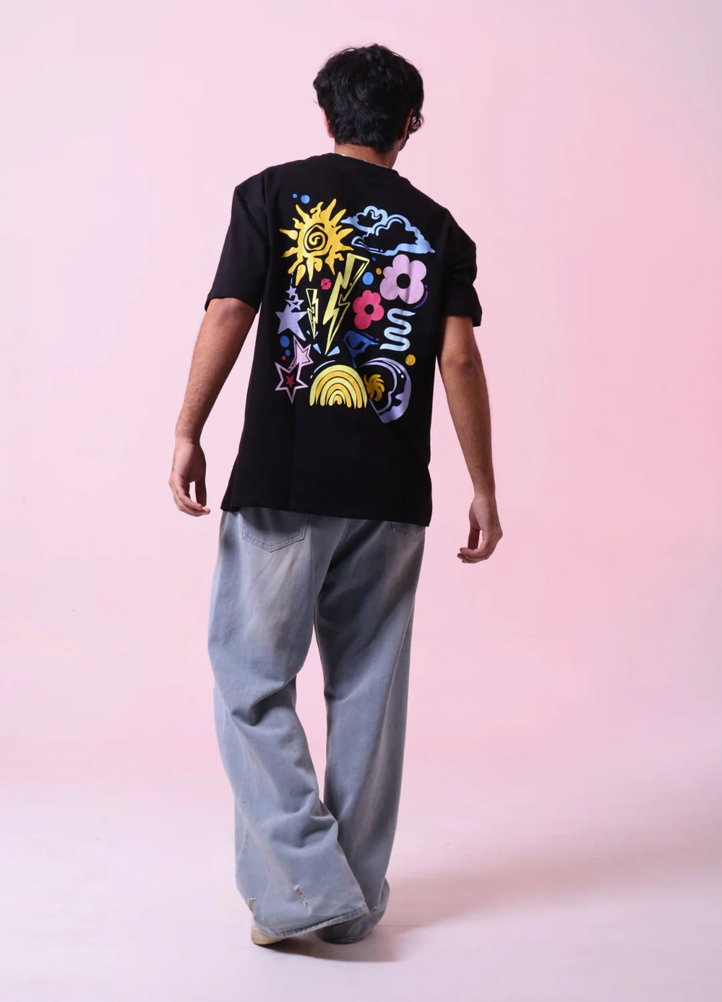 RYVE Oversized T-Shirt Black - Chromatic Noise