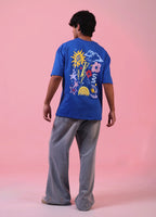 RYVE Oversized T-Shirt Blue - Chromatic Noise