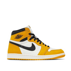 Side view of Air Jordan 1 Retro High OG Yellow Ochre