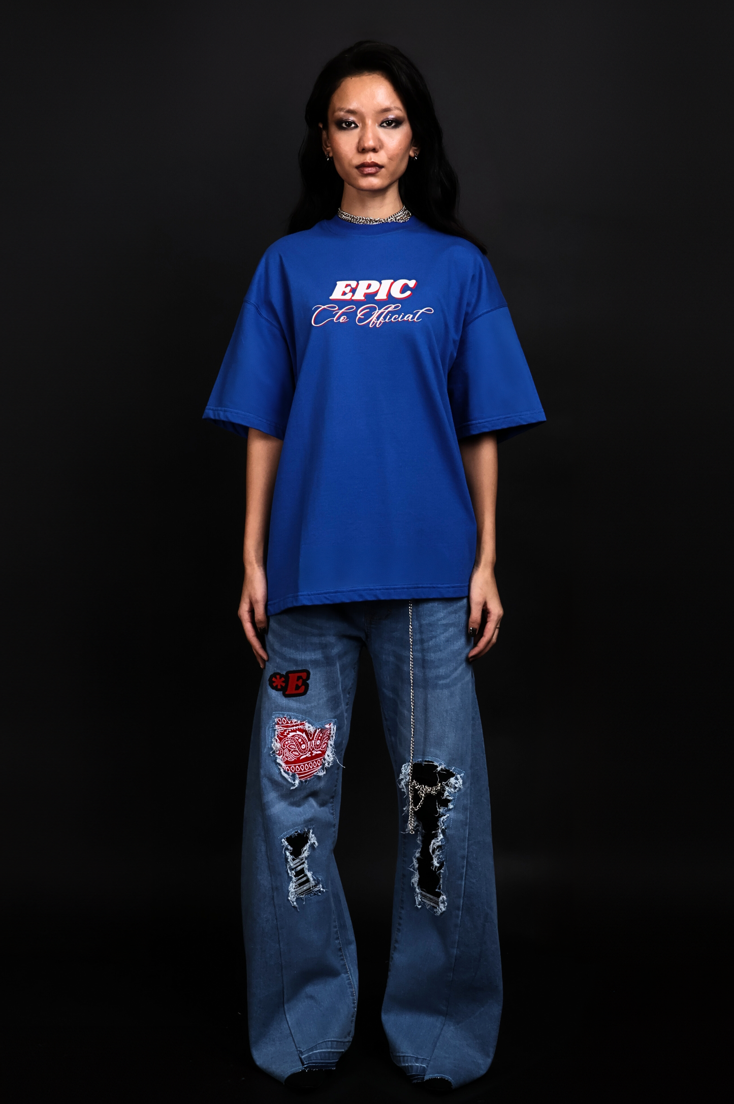 EPIC Oversize Blue T-shirt 'Speedway'