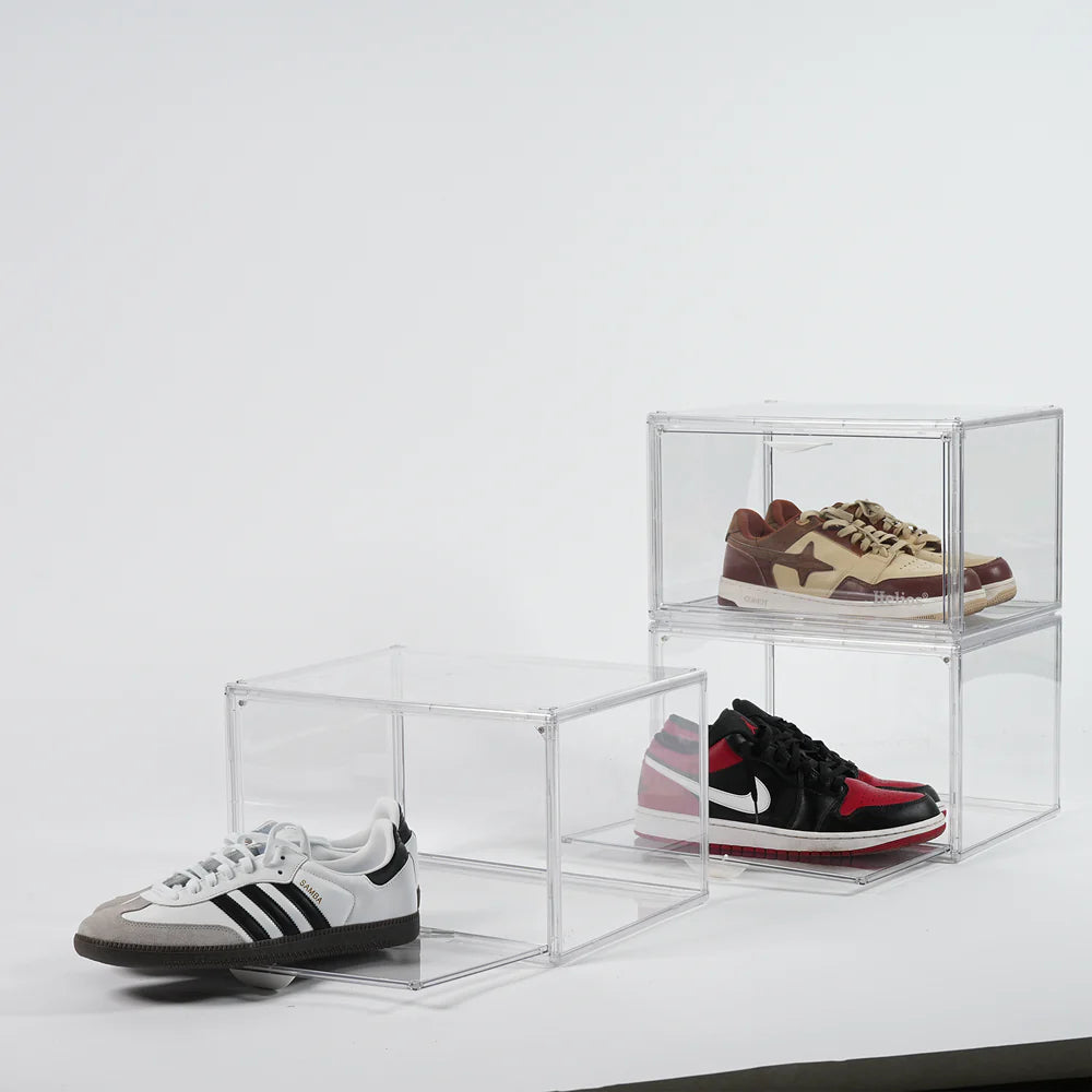 Helios Side Drop Abode Sneaker Storage Box - Transparent