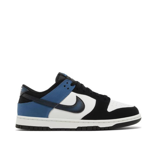 Side view of Nike Dunk Low Industrial Blue; right pair