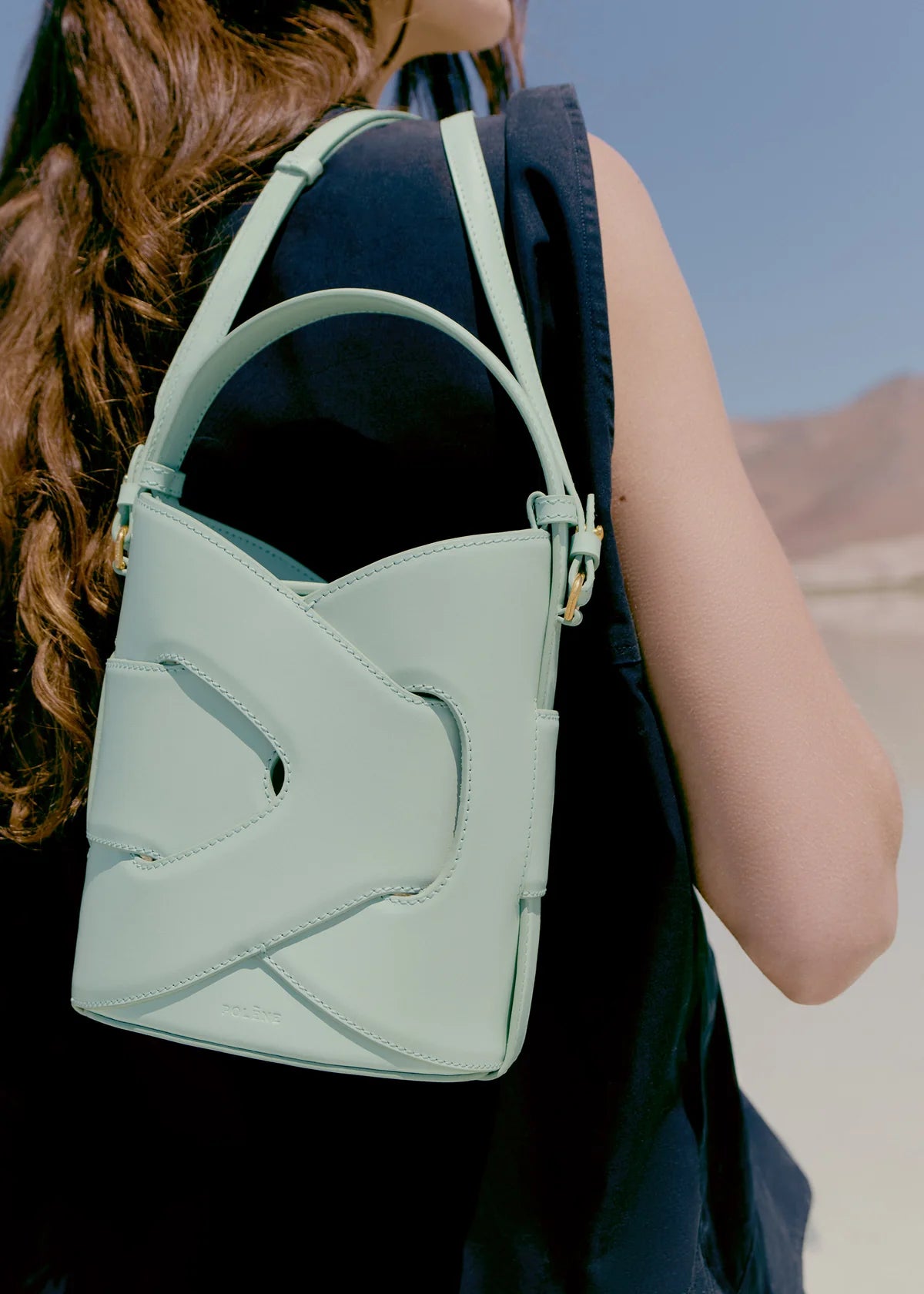 Polene Nodde Seau Edition Bag - Sea Foam