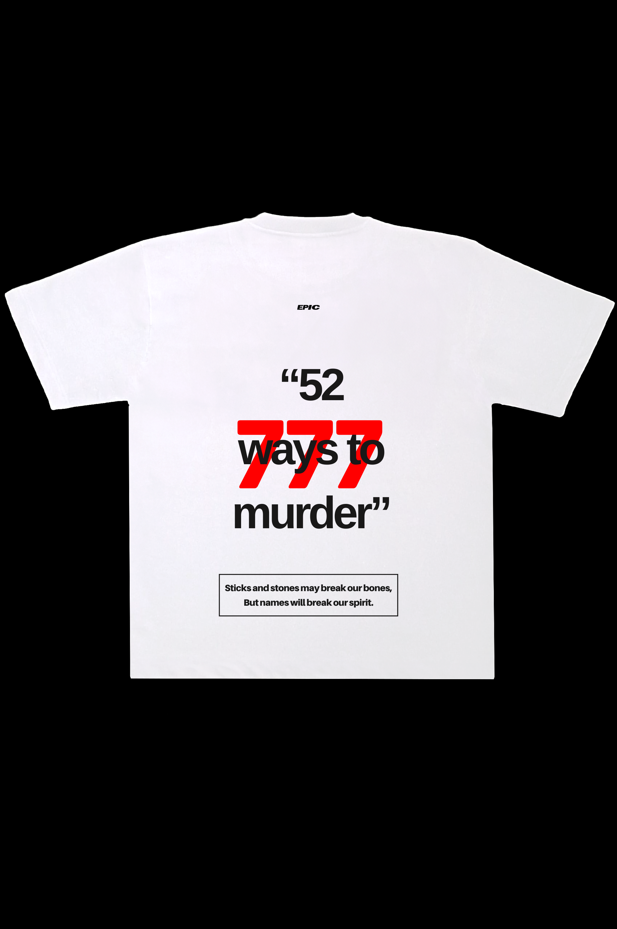 EPIC Oversize White T-shirt 'MisFit'