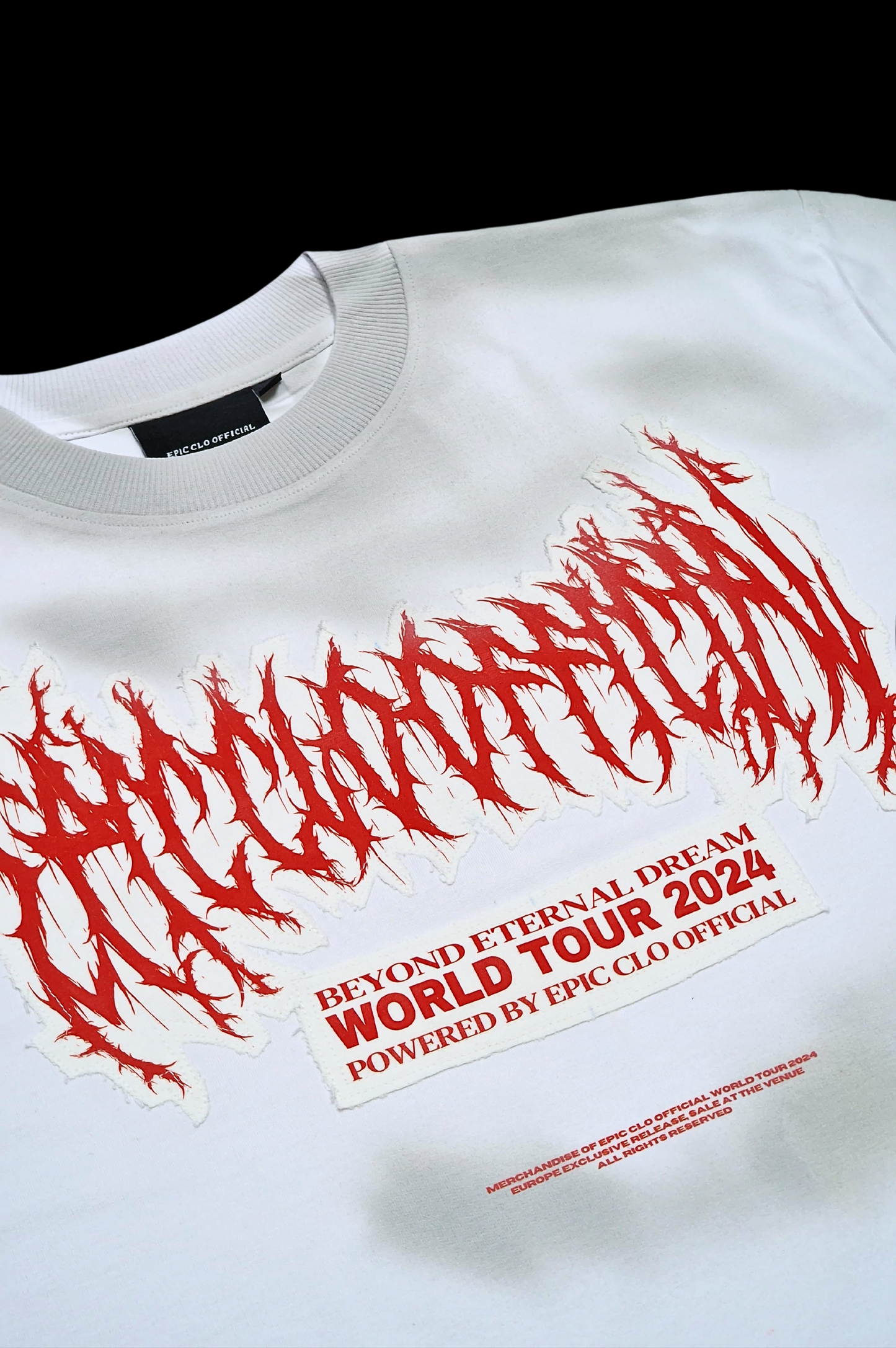 EPIC Oversize White T-shirt 'World Tour'