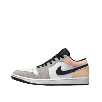 Side view of Jordan 1 Low Ember White/Flight Club leftside