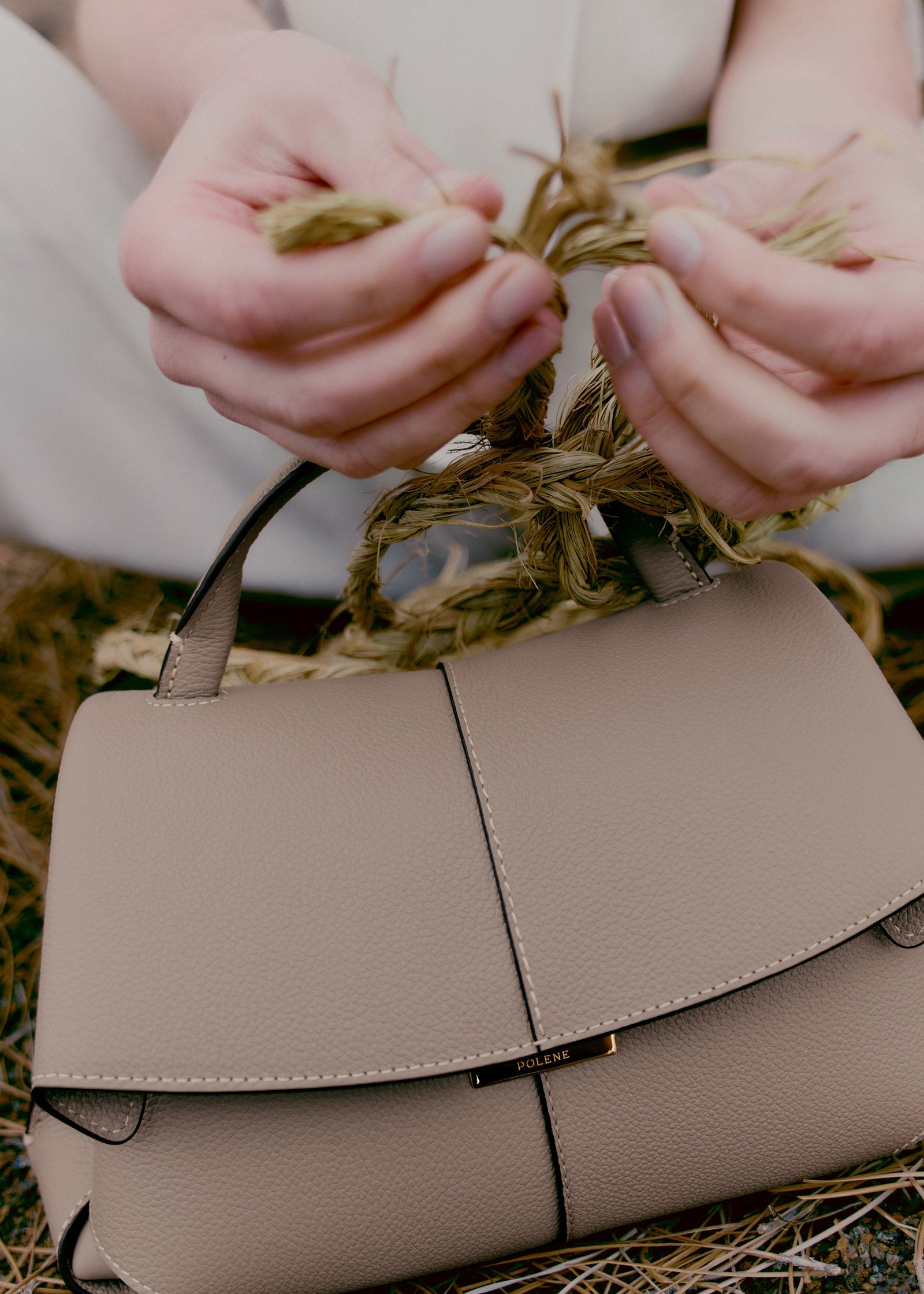 Polene Mokki Mini Bag - Taupe