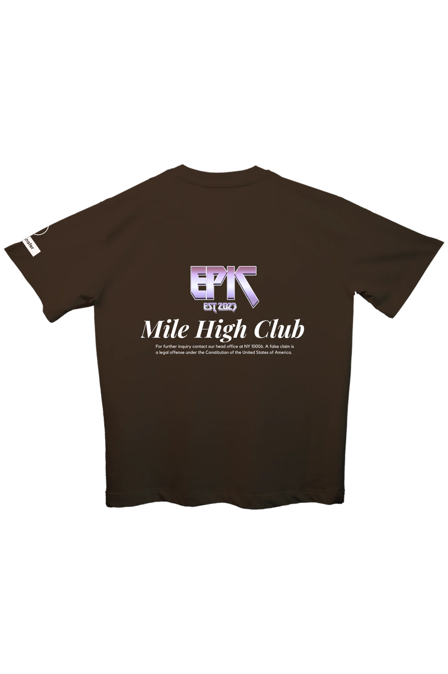 EPIC Oversize Brown T-shirt 'Mile High'